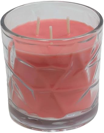 Guava & Passion Fruit 3 Wick Clear Glass Scented Candle