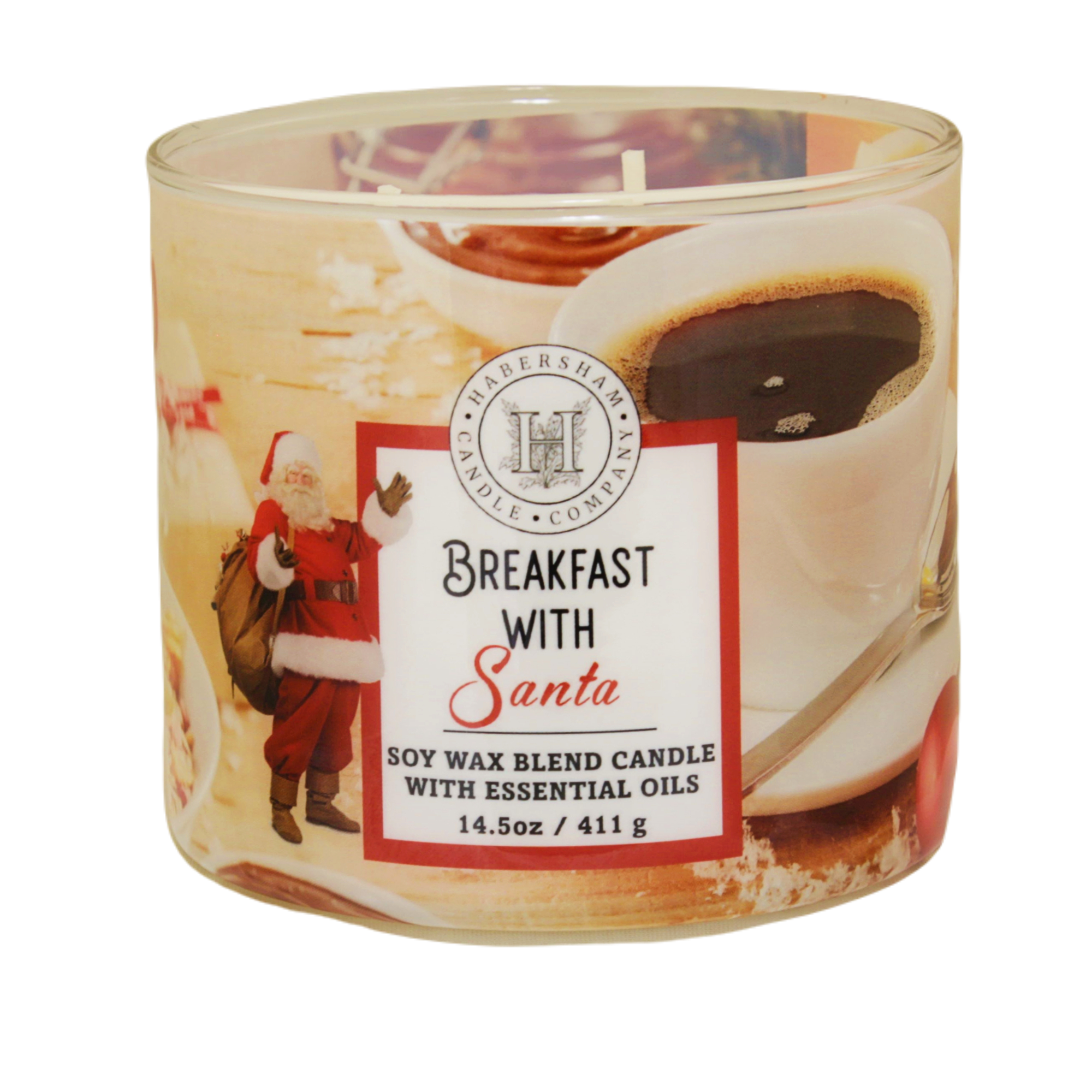 Breakfast with Santa 3 Wick Scented Candle