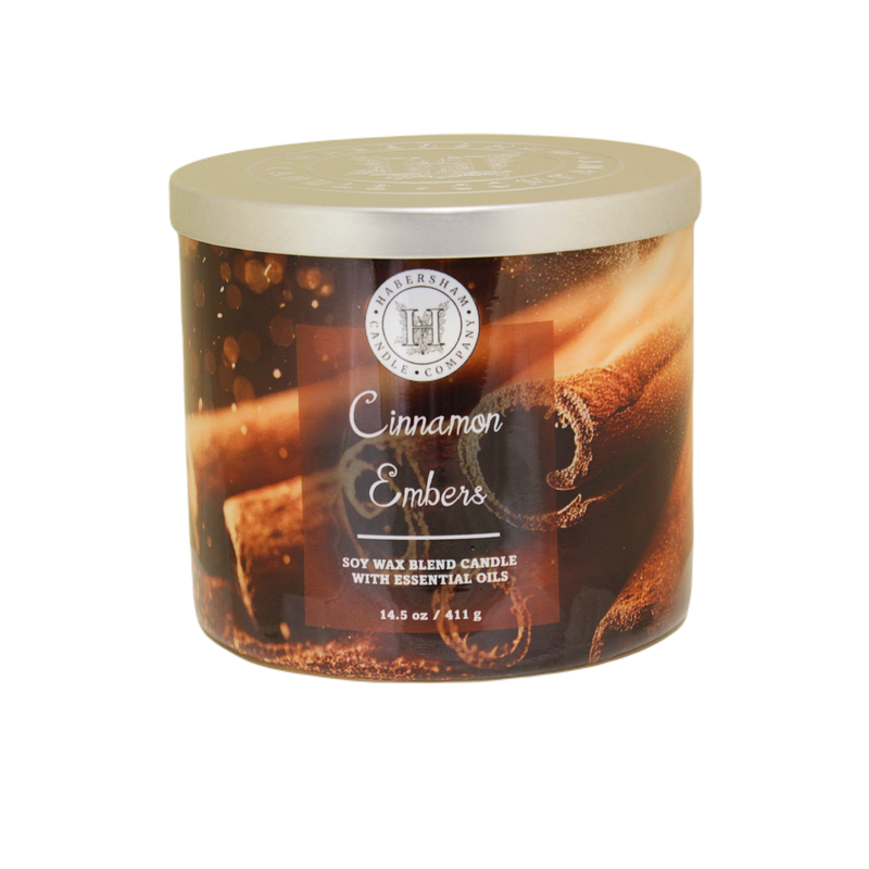 Cinnamon Embers 3 Wick Scented Candle