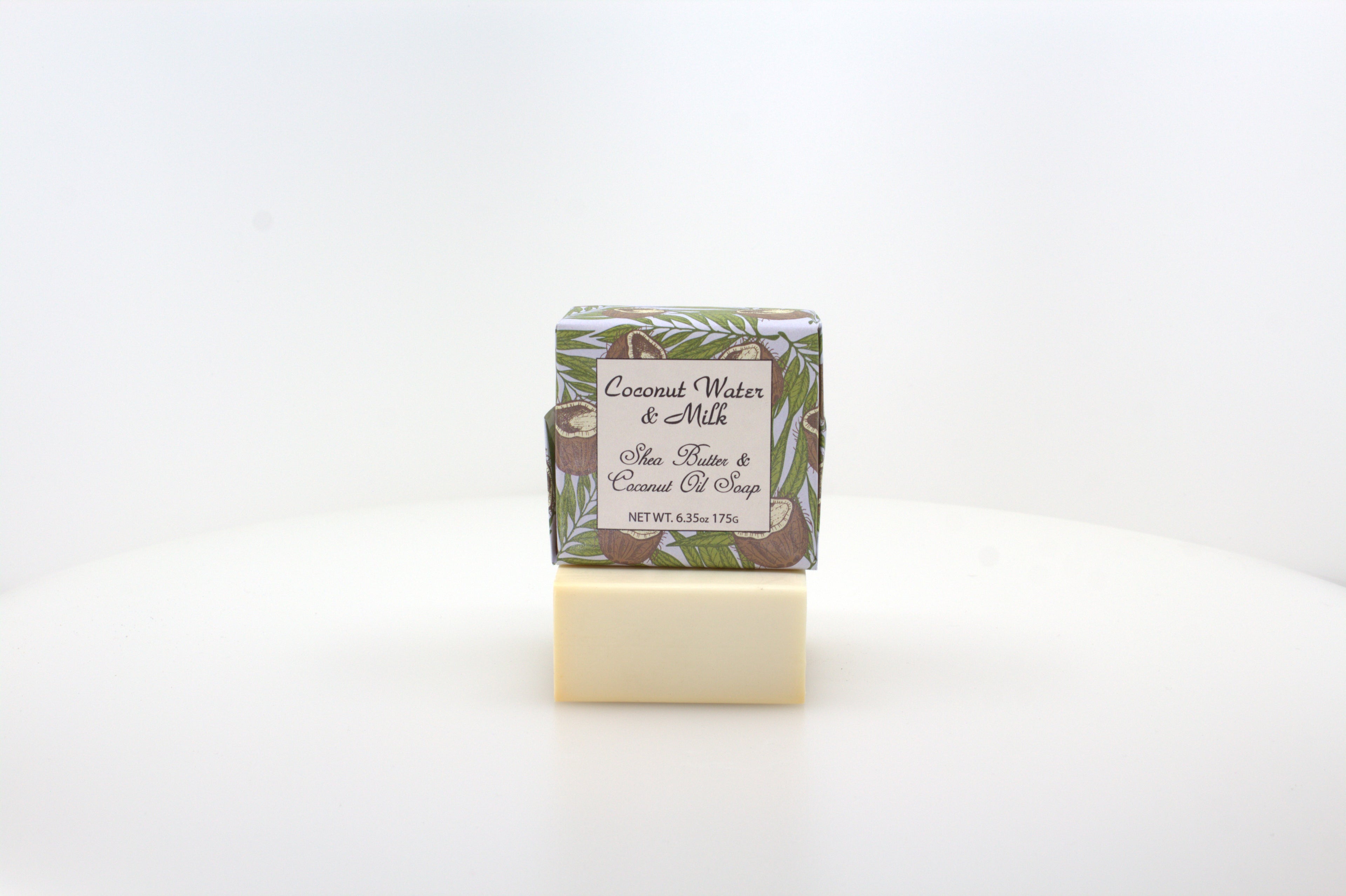Coconut Water & Milk Soap with Shea Butter & Coconut Oil - 6.35 oz. -  3 Pack Individually Wrapped Bars