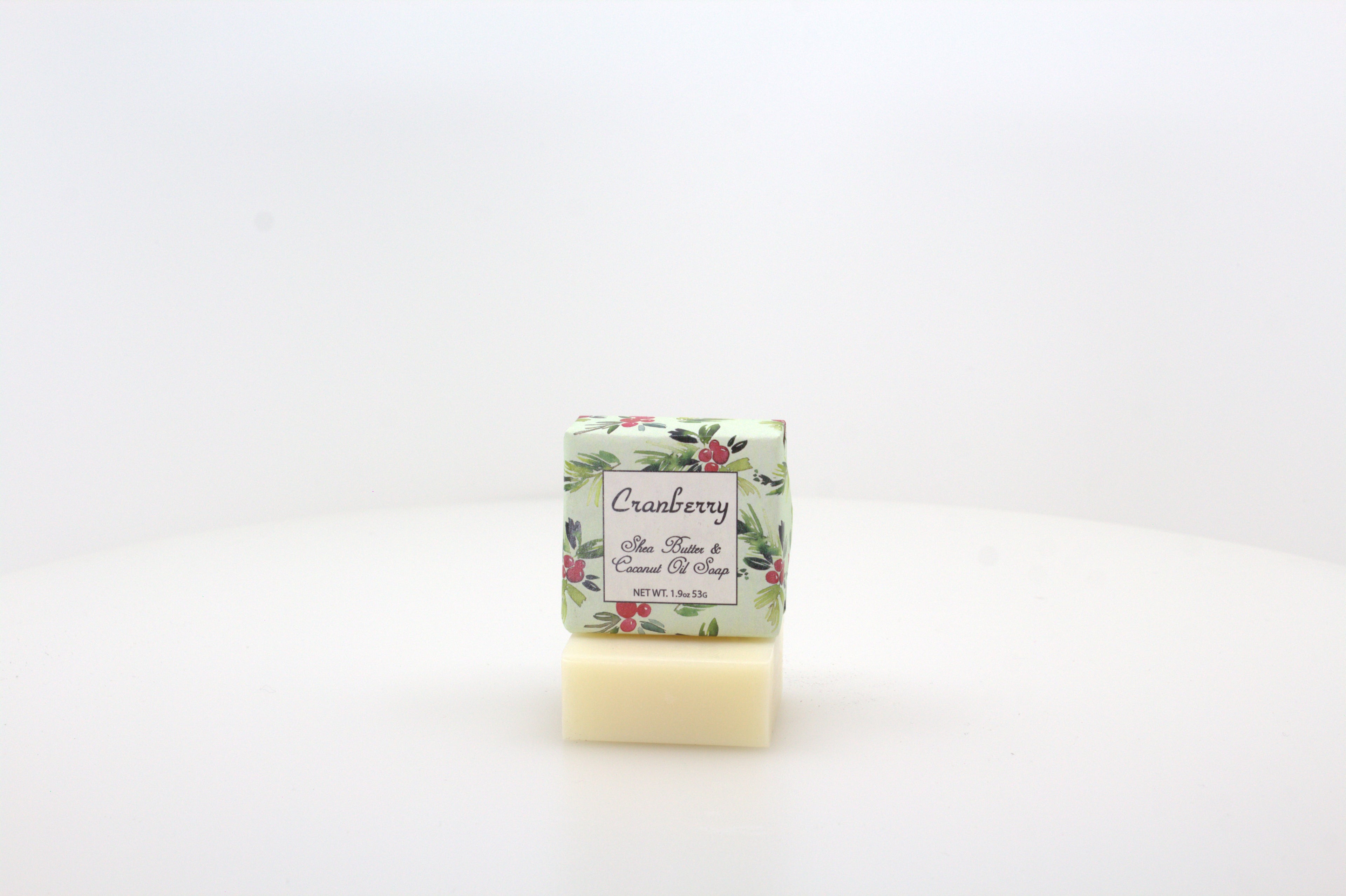 Cranberry Soap with Shea Butter & Coconut Oil - 1.9 oz. -- 6 Pack Individually Wrapped Bars