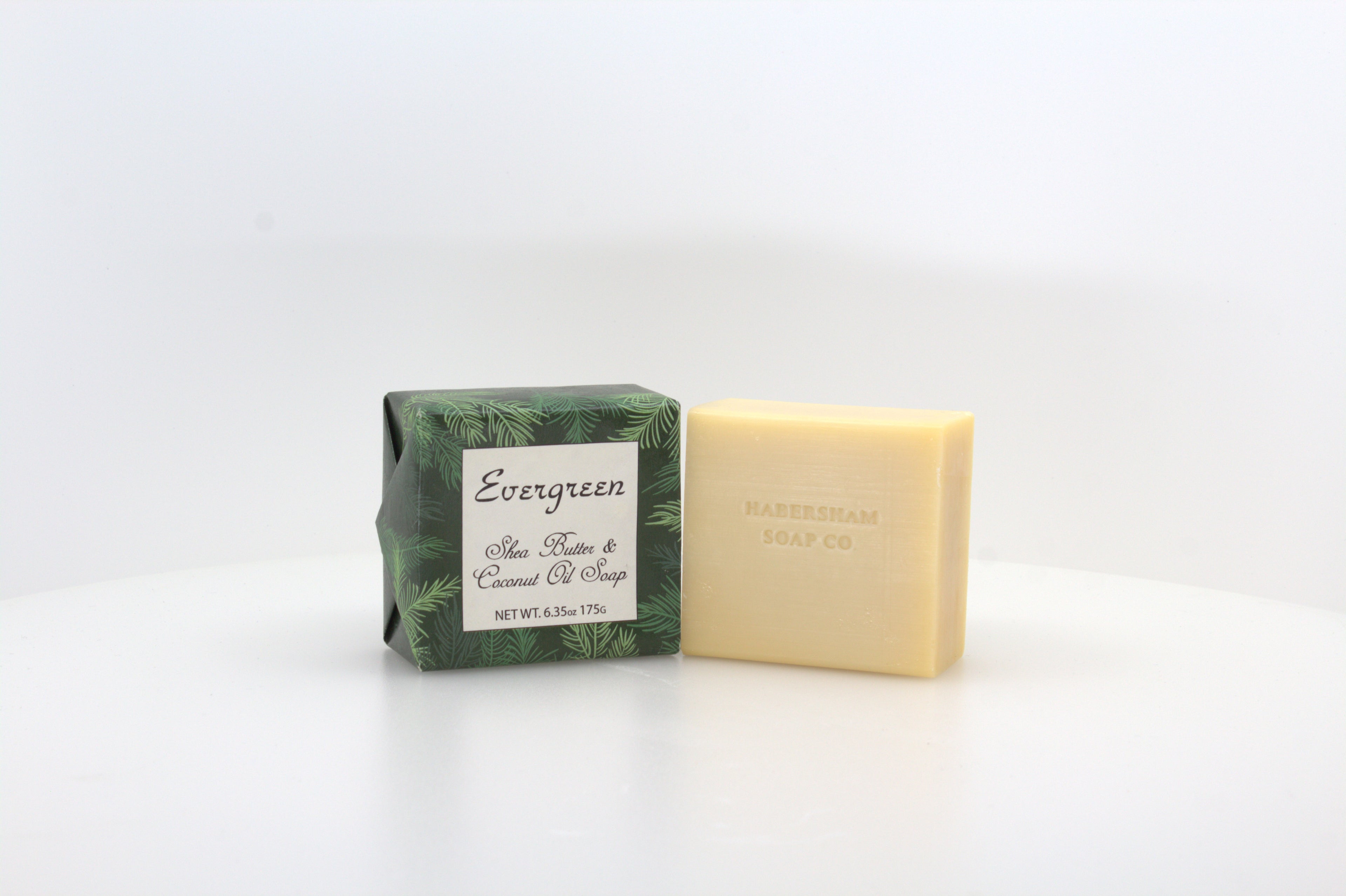 Evergreen Soap with Shea Butter & Coconut Oil -6.35 oz. -  6 Pack Individually Wrapped Bars