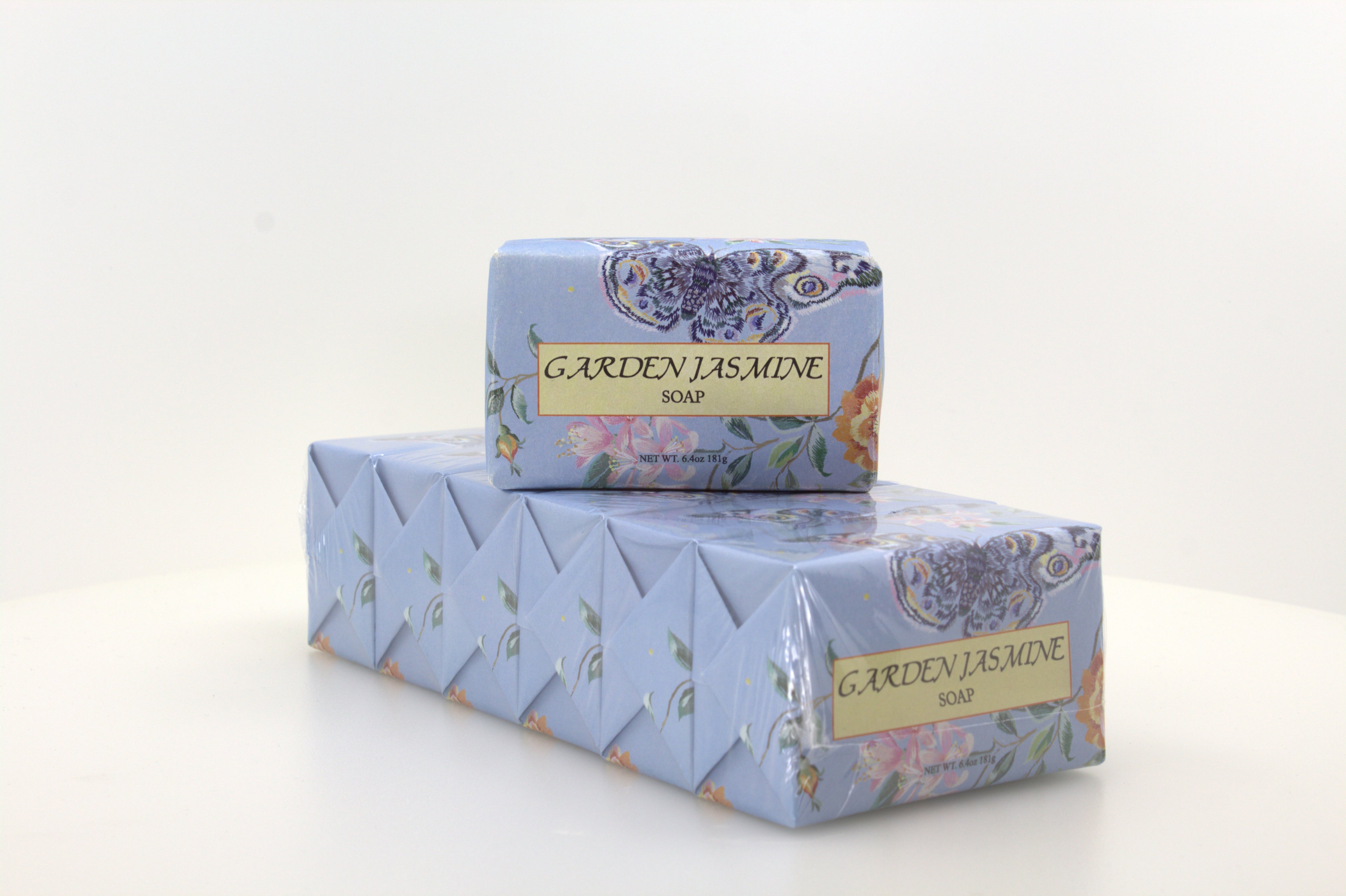 Garden Jasmine Soap with Shea Butter & Cocoa Butter - 6.4 oz. -  6 Pack Individually Wrapped Bars