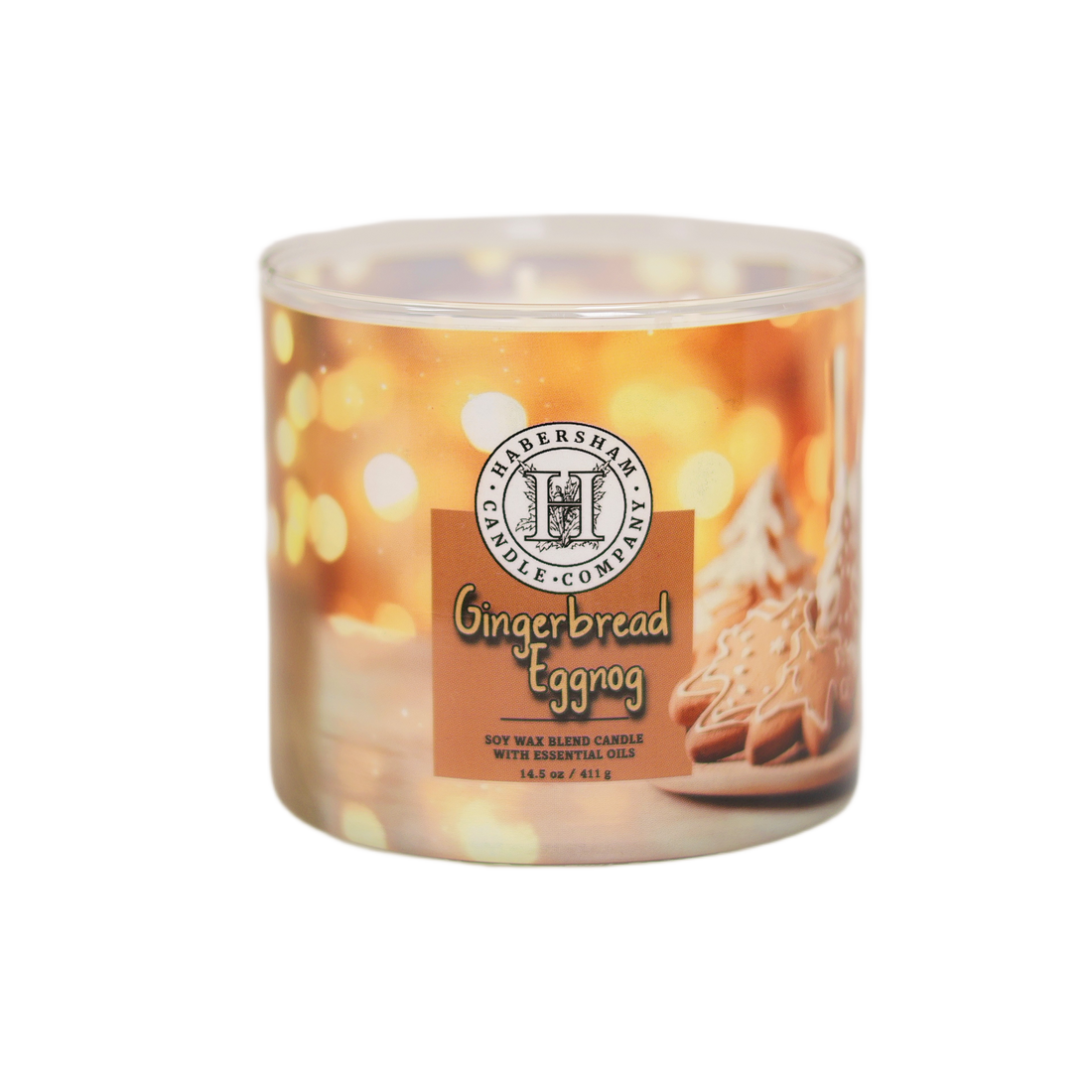 Gingerbread Eggnog 3 Wick Scented Candle