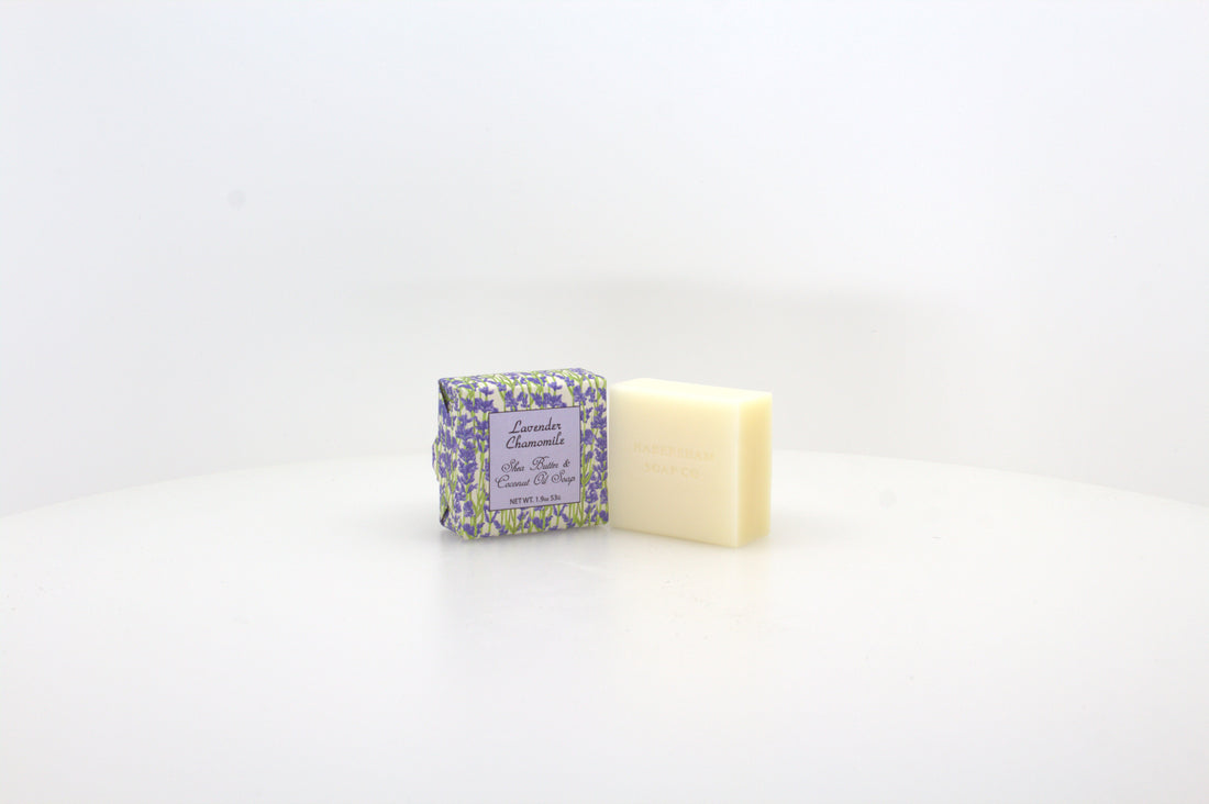 Lavender Chamomile Soap with Shea Butter & Coconut Oil - 1.9 oz. -- 6 Pack Individually Wrapped Bars