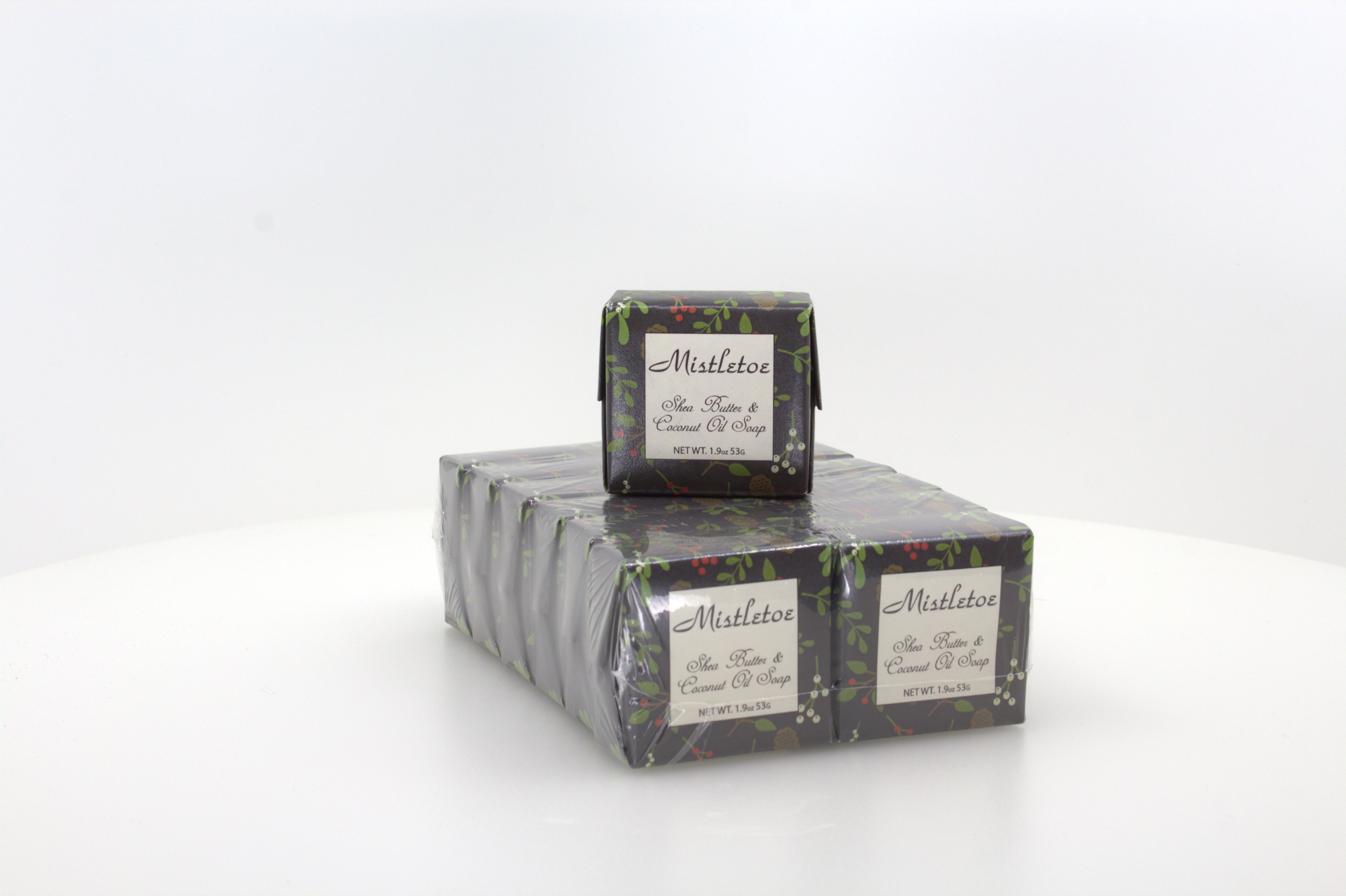 Mistletoe Soap with Shea Butter & Coconut Oil - 1.9 oz. - 12 Pack Individually Wrapped Bars
