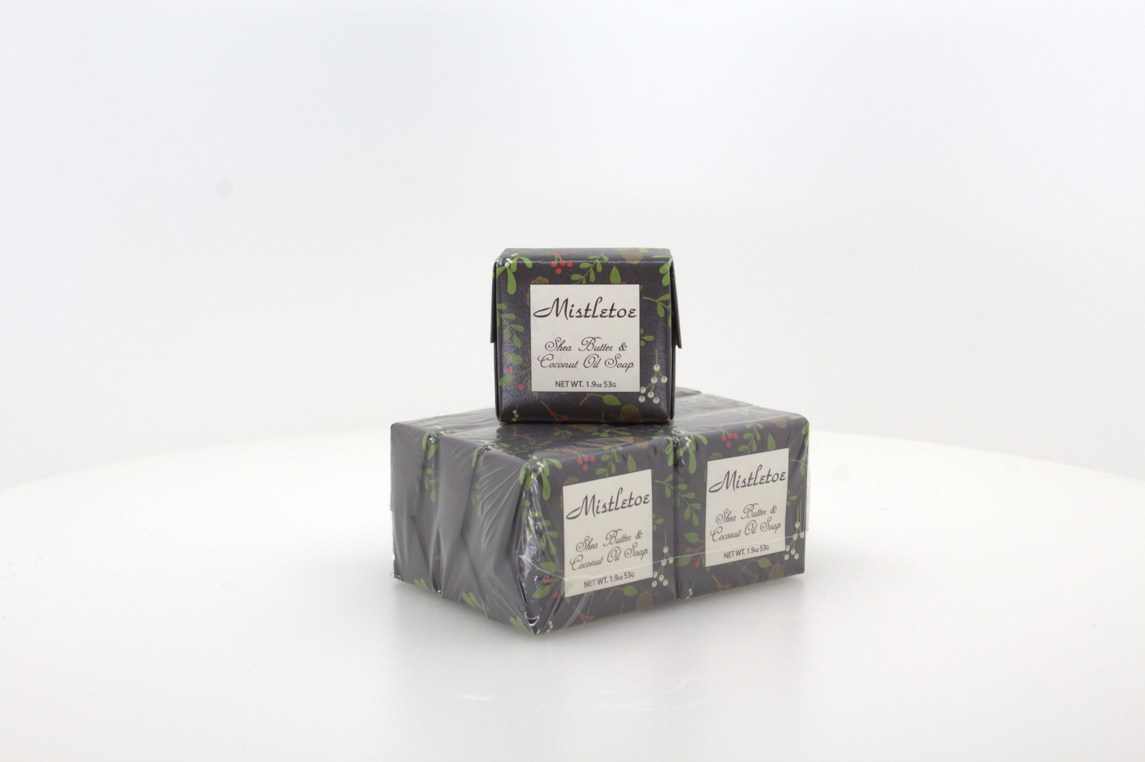 Mistletoe Soap with Shea Butter & Coconut Oil - 1.9 oz. - 6 Pack Individually Wrapped Bars