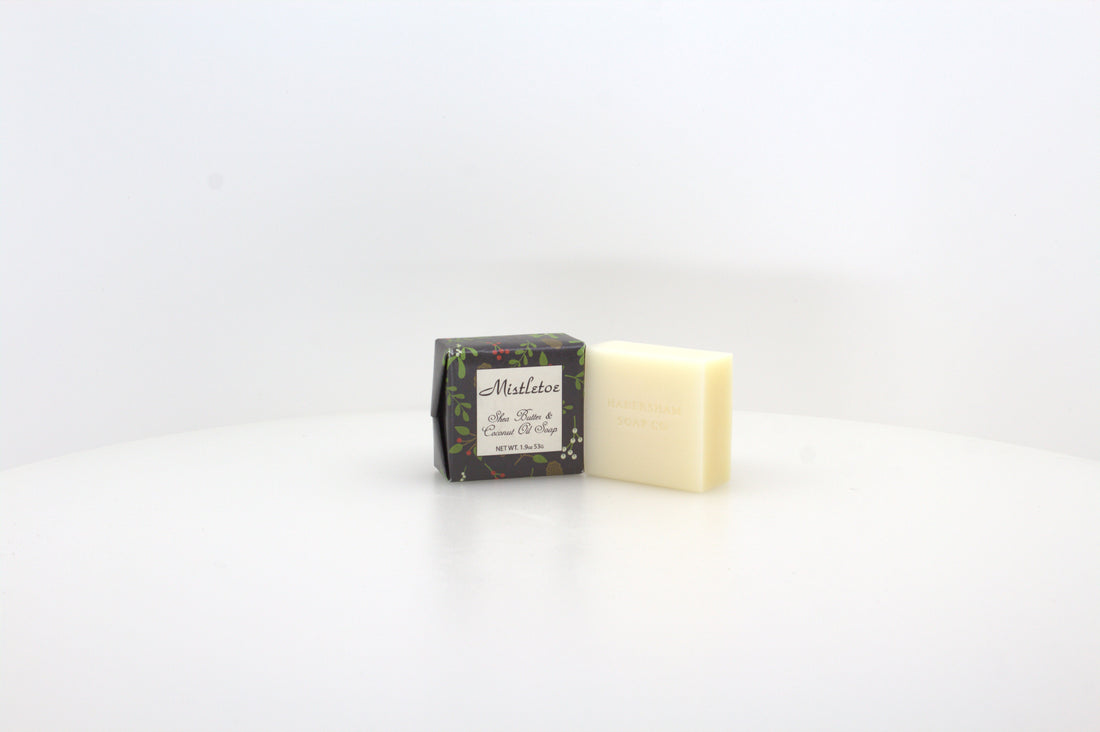 Mistletoe Soap with Shea Butter & Coconut Oil - 1.9 oz. - 12 Pack Individually Wrapped Bars