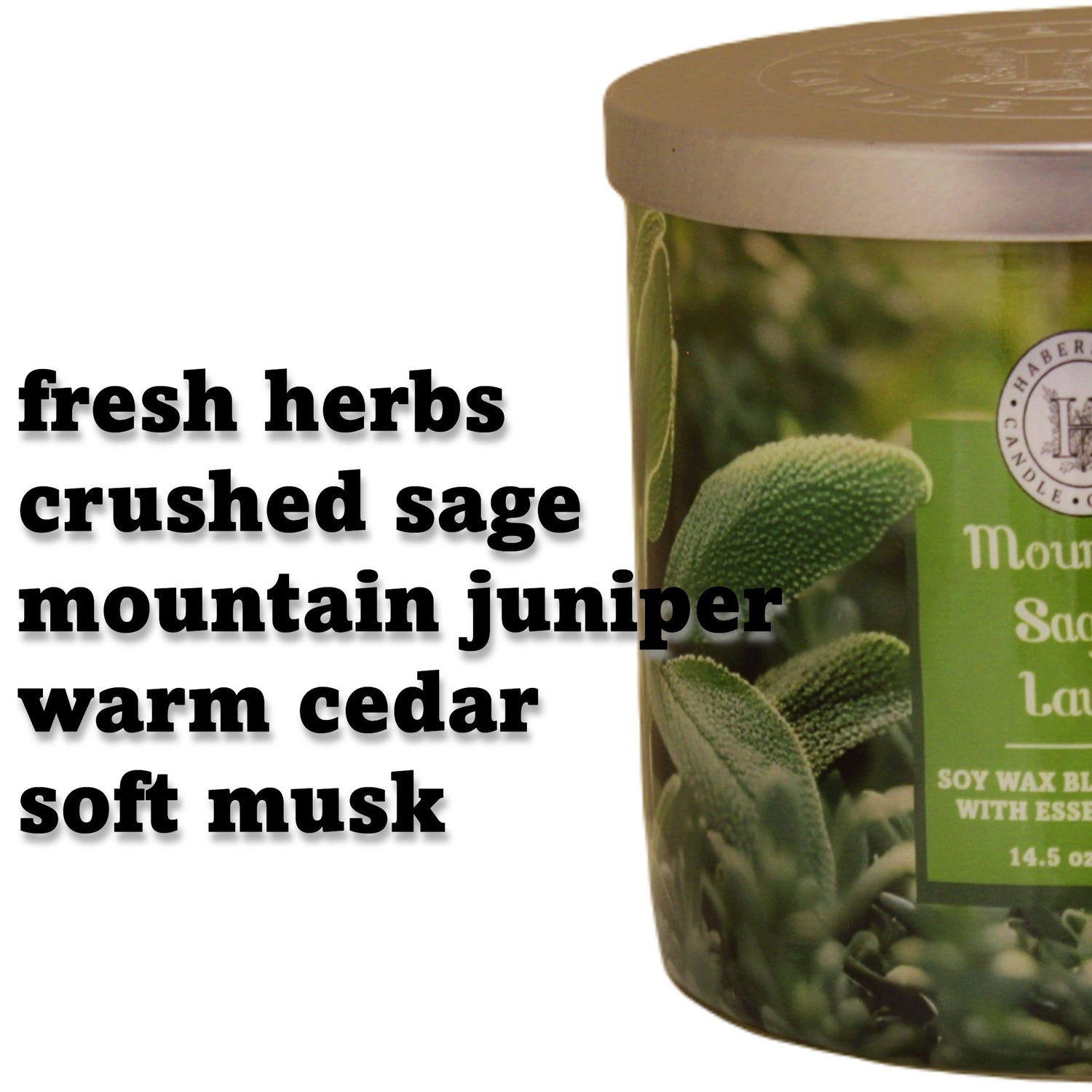 Mountain Sage & Laurel 3 Wick Scented Candle