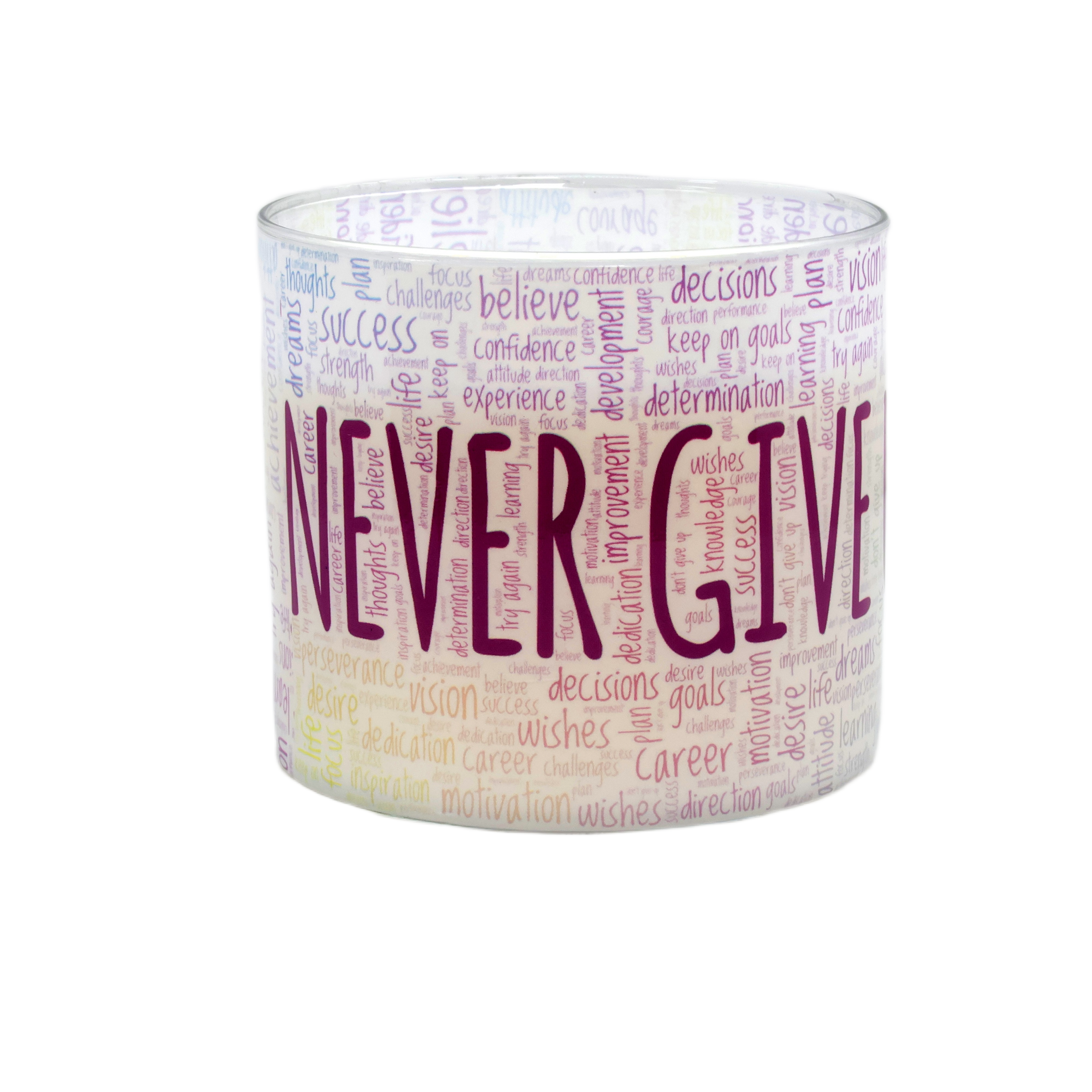 Never Give Up 3 Wick Scented Candle