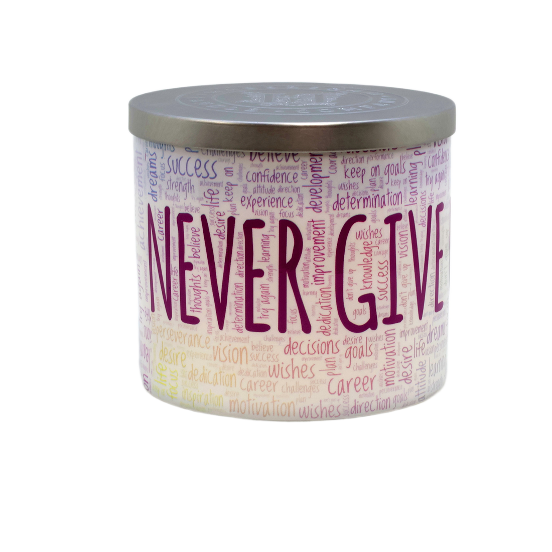 Never Give Up 3 Wick Scented Candle