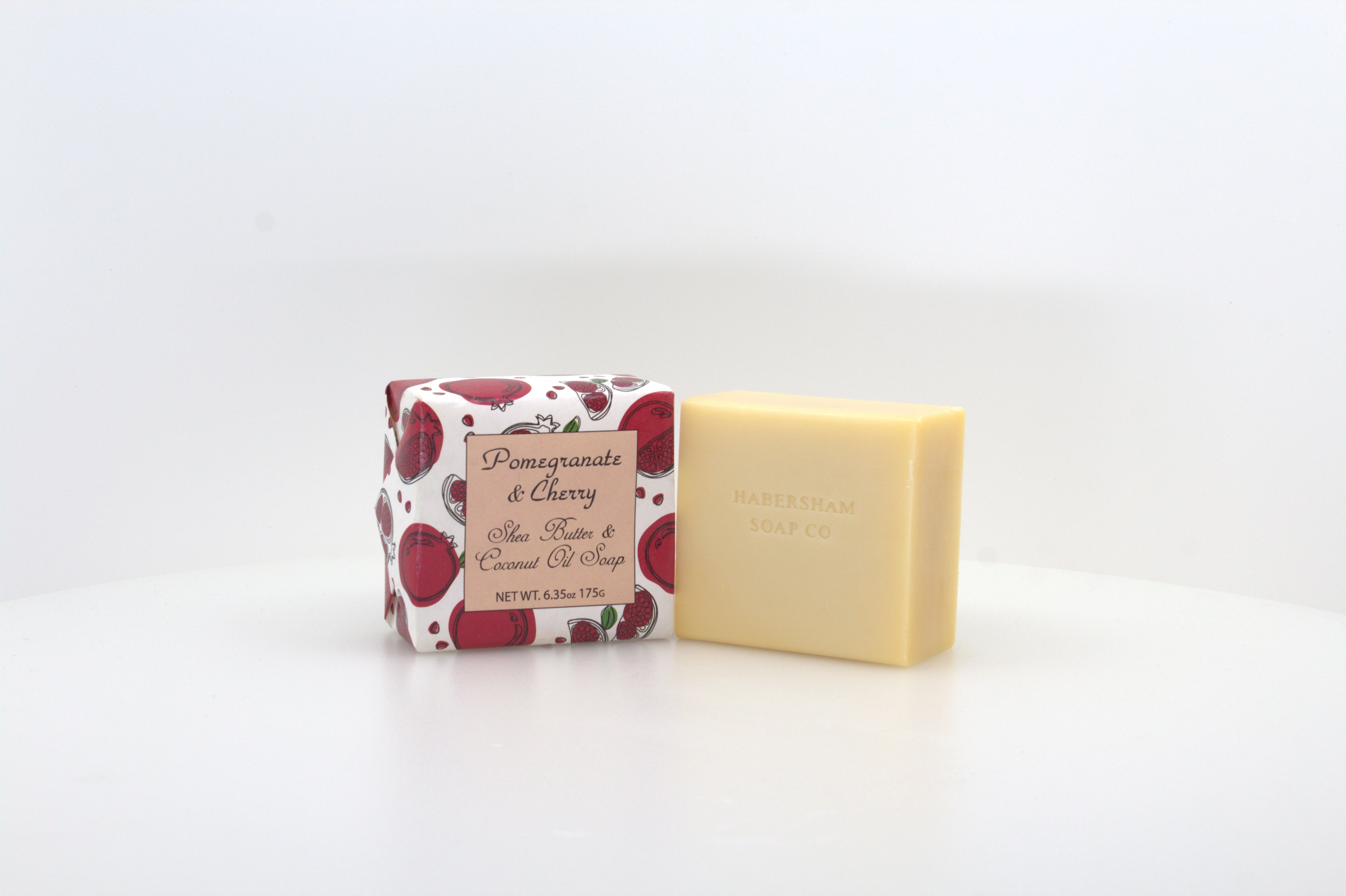 Pomegranate & Cherry Soap with Shea Butter & Coconut Oil - 6.35 oz. -  3 Pack Individually Wrapped Bars