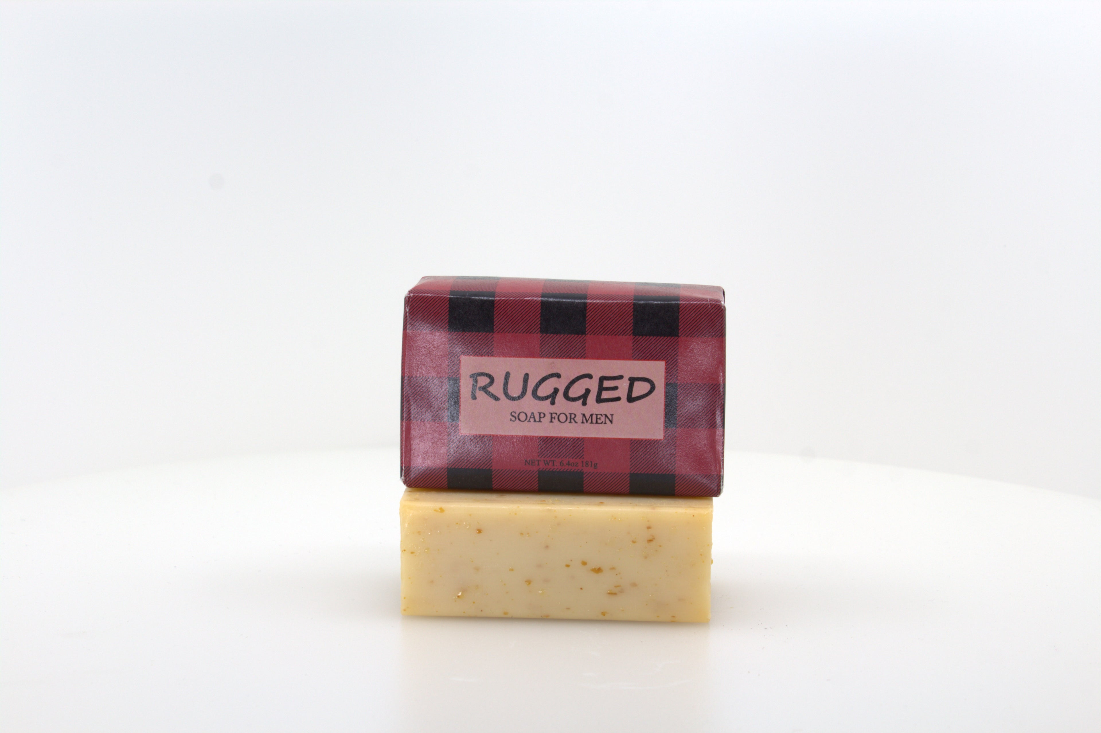 Rugged Soap with Shea Butter & Cocoa Butter– 6.4 oz – 3 Pack Individually Wrapped Bars