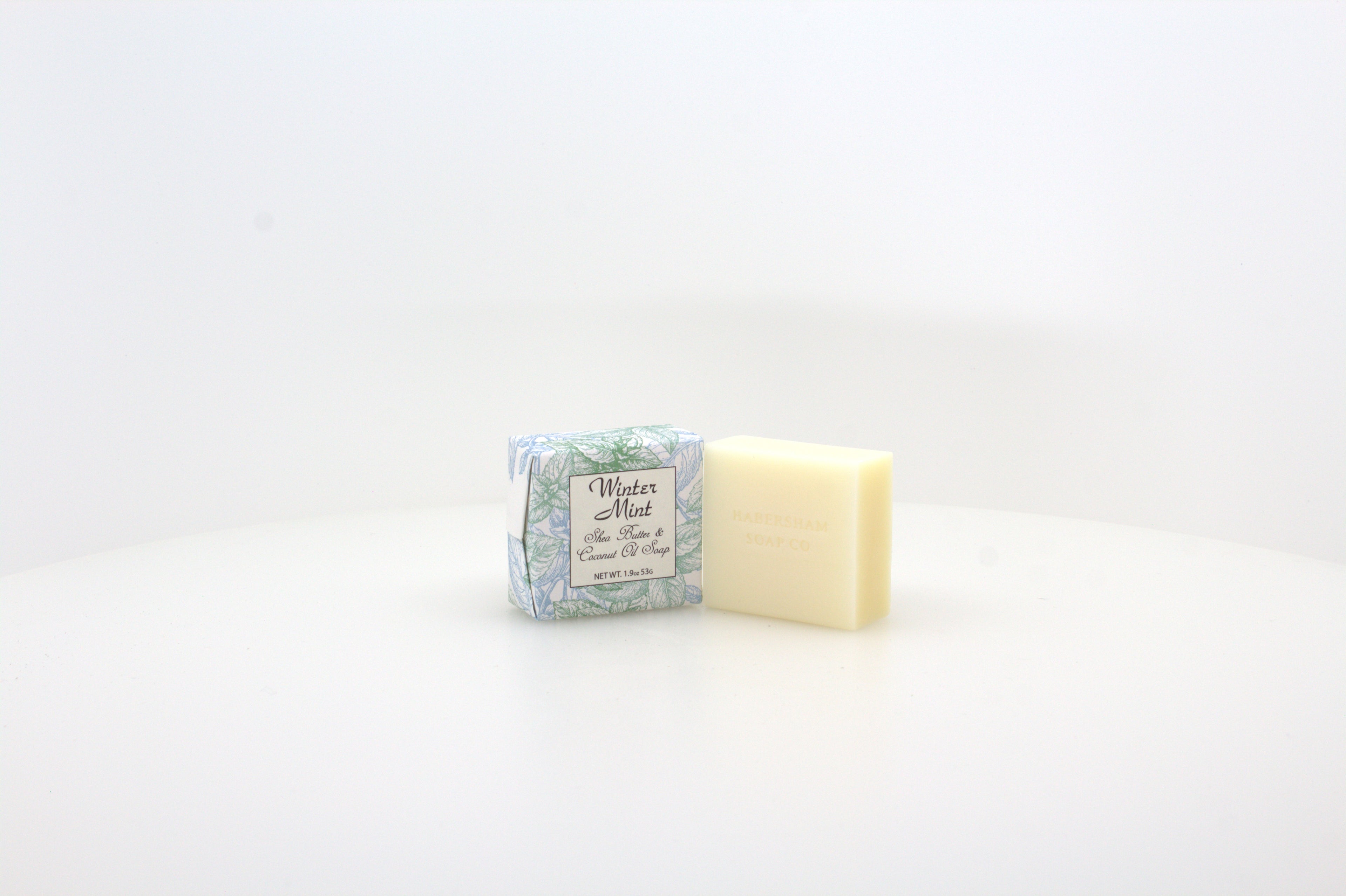 Winter Mint Soap with Shea Butter & Coconut Oil - 1.9 oz. - 6 Pack Individually Wrapped Bars