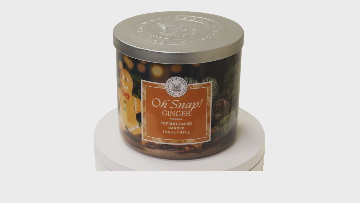 Oh Snap! Ginger 3 Wick Scented Candle