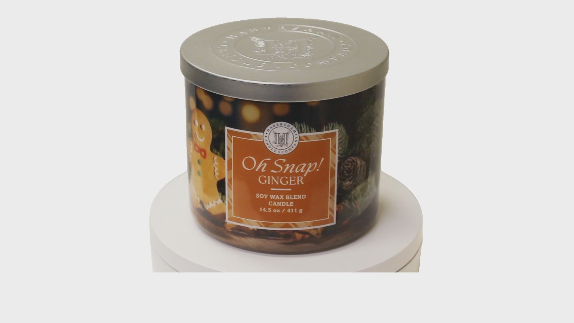 Oh Snap! Ginger 3 Wick Scented Candle