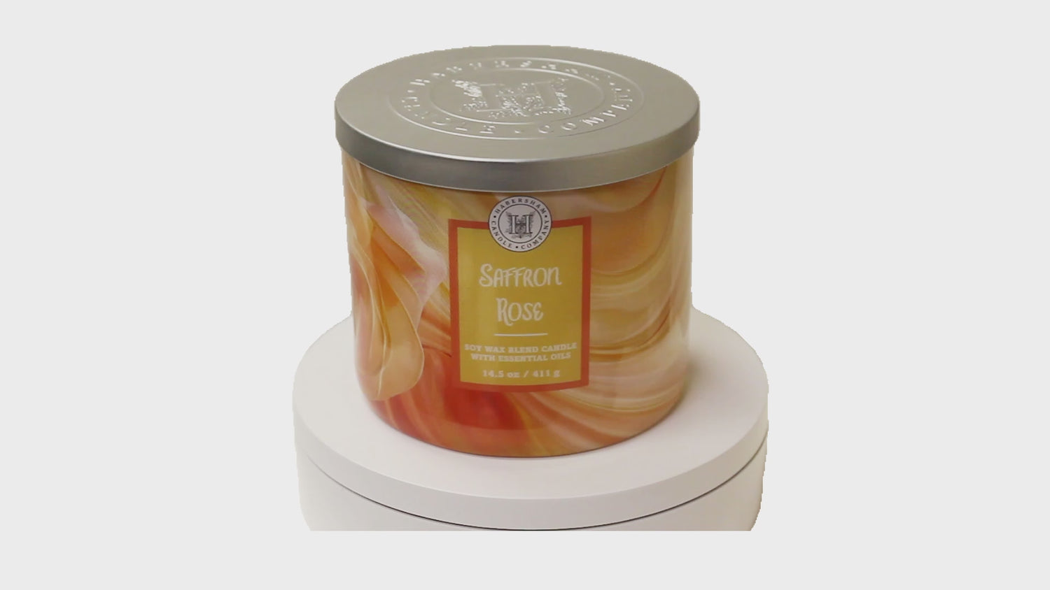 Saffron Rose 3 Wick Scented Candle