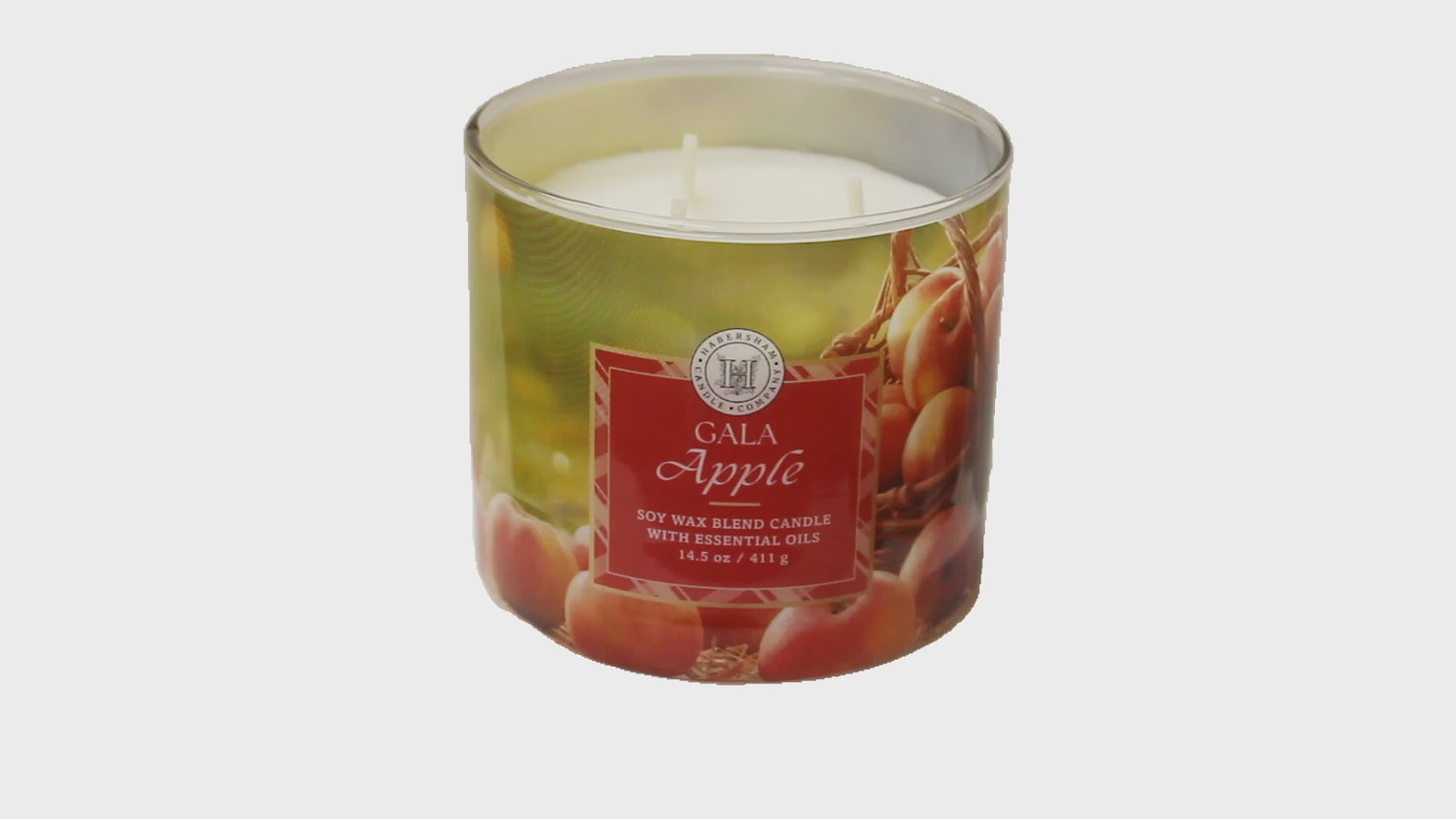 Gala Apple 3 Wick Scented Candle