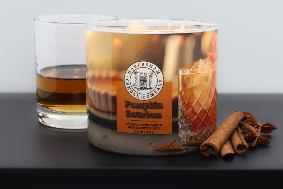 Pumpkin Bourbon 3 Wick Scented Candle