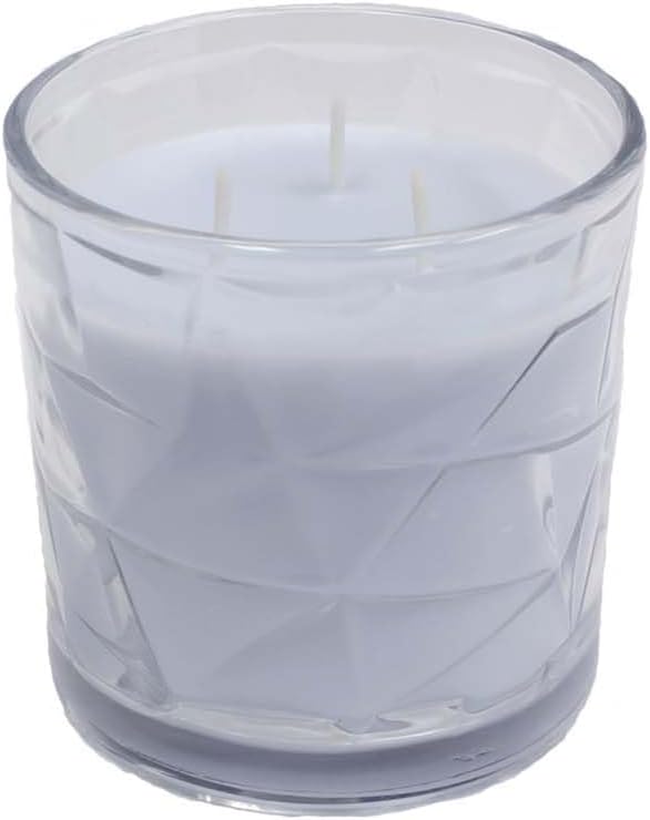 Clean Cotton 3 Wick Clear Glass Scented Candle