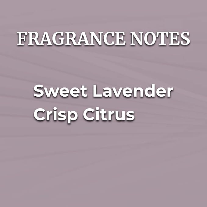 Lavender Citrus 3 Wick Clear Glass Scented Candle