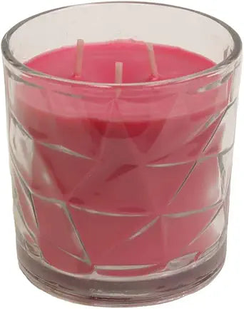 Sweet Pea 3 Wick Clear Glass Scented Candle