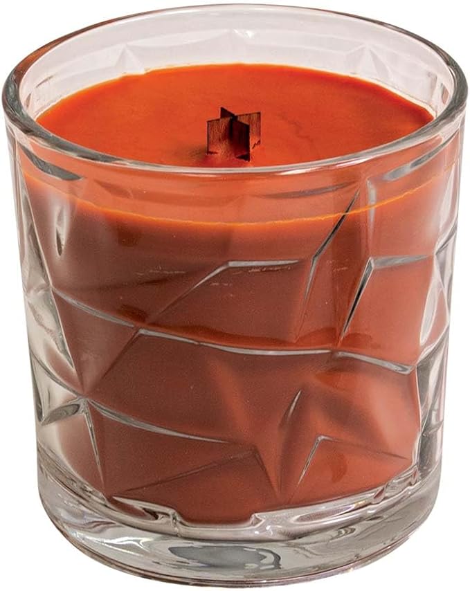 Torchwood Canyon Wooden Cross Wick Clear Glass Scented Candle