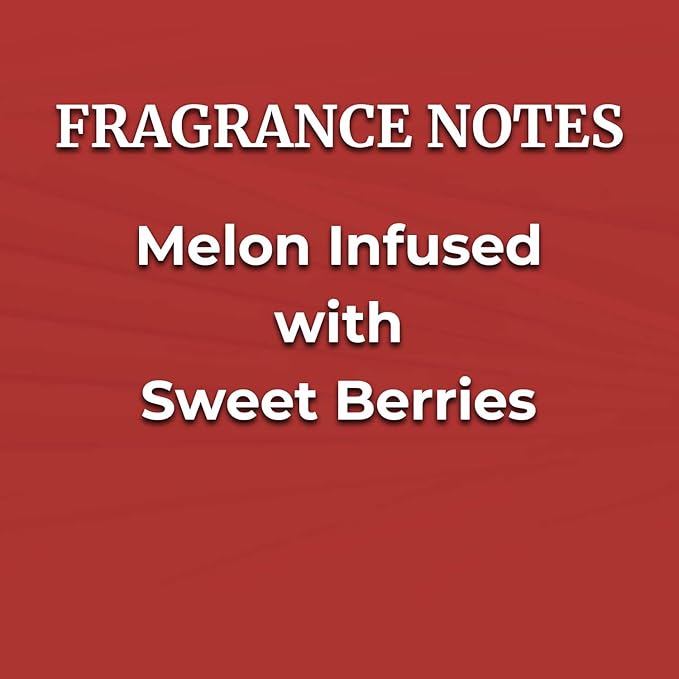 Sweet Melon &amp; Berries Wooden Cross Wick Clear Glass Scented Candle