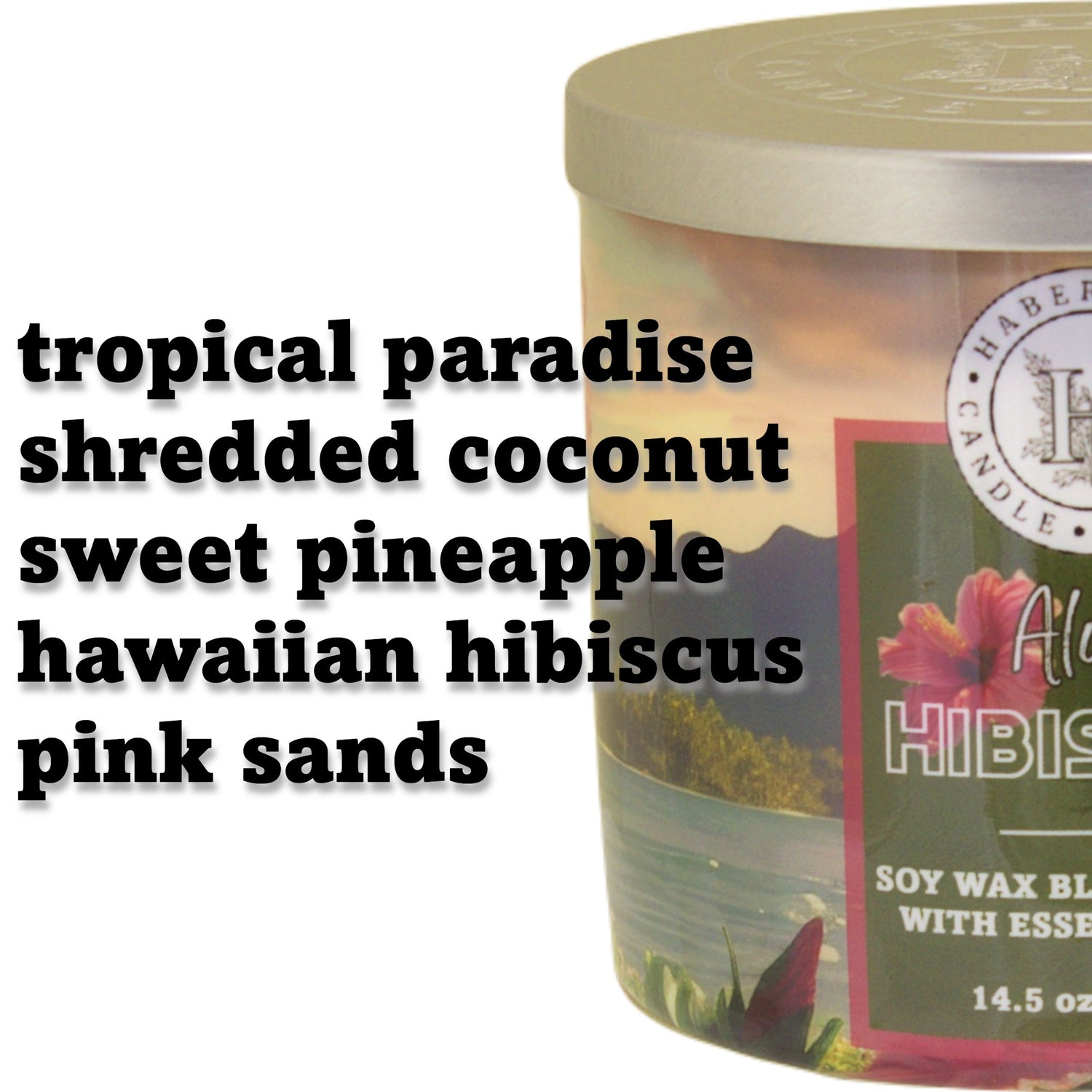 Aloha Hibiscus 3 Wick Scented Candle