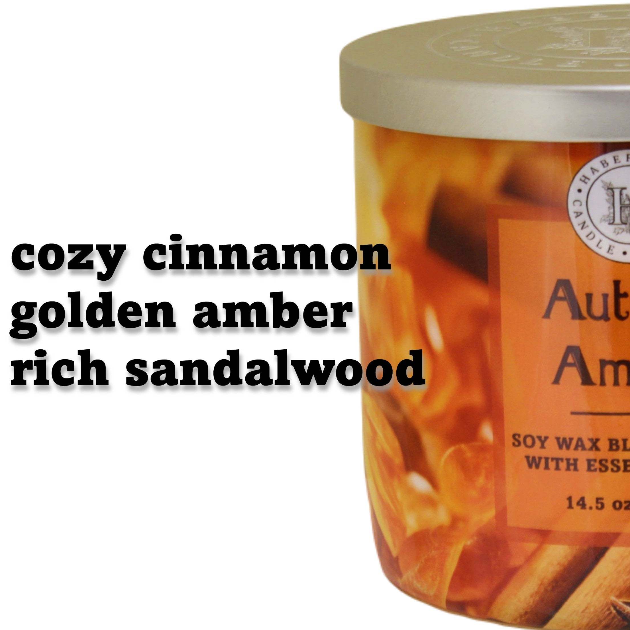 Autumn Amber 3 Wick Scented Candle