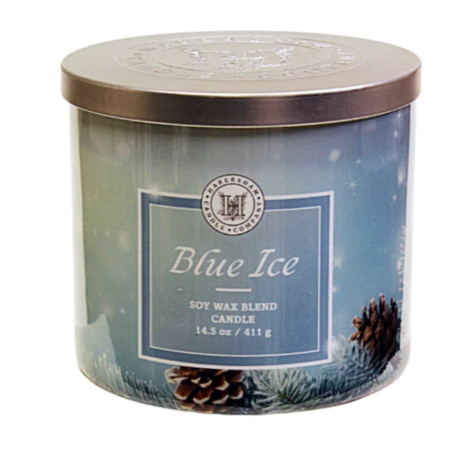 Blue Ice 3 Wick Scented Candle