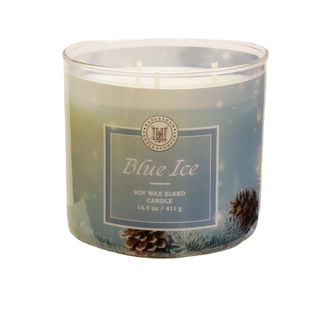 Blue Ice 3 Wick Scented Candle