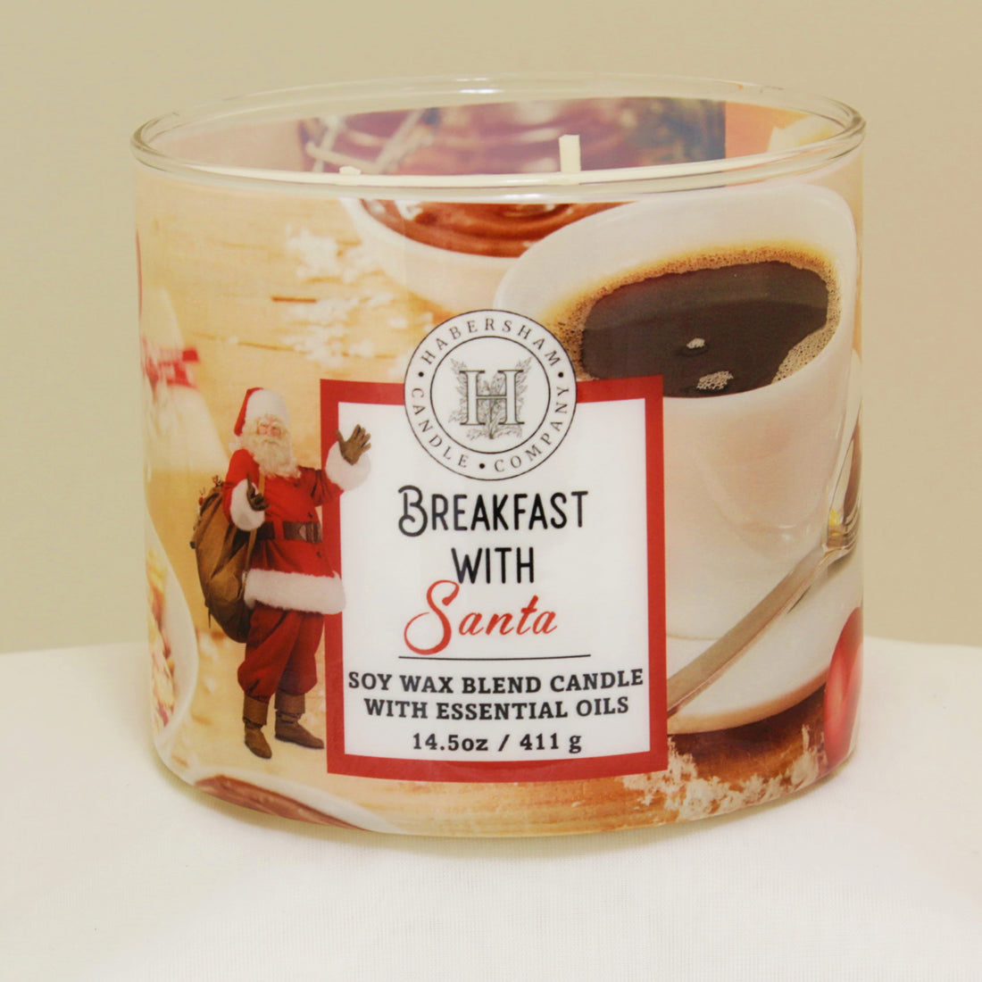 Breakfast with Santa 3 Wick Scented Candle