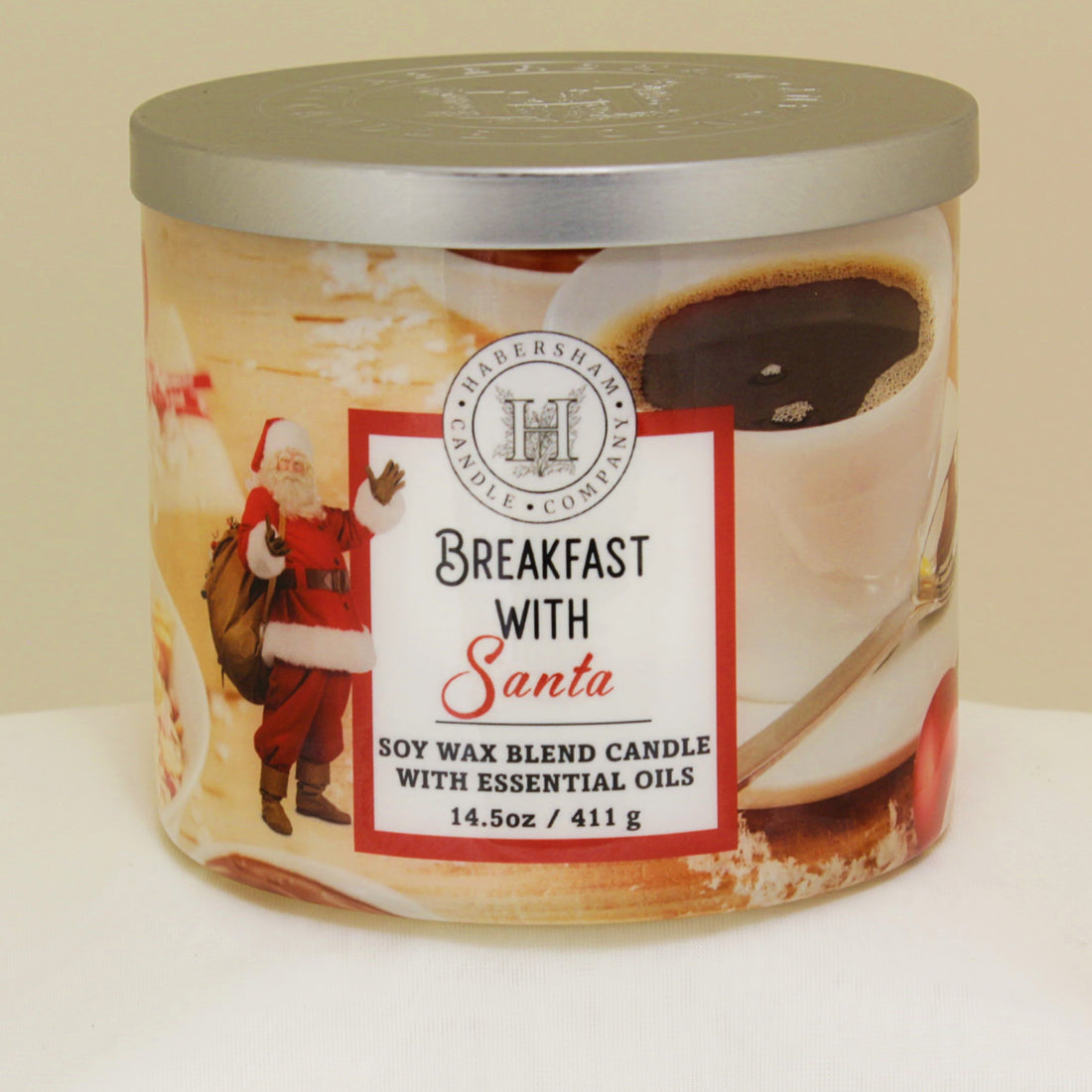 Breakfast with Santa 3 Wick Scented Candle