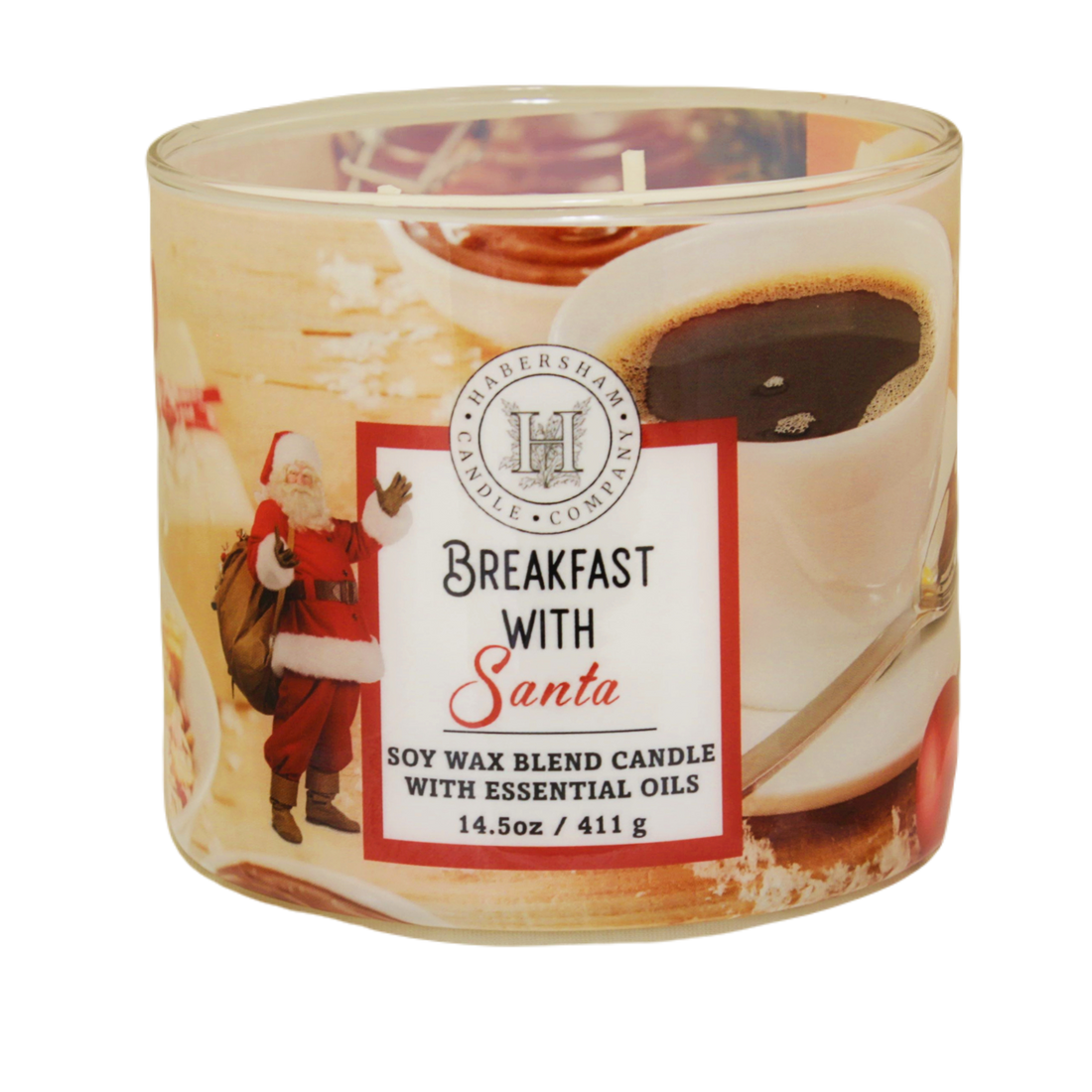 Breakfast with Santa 3 Wick Scented Candle