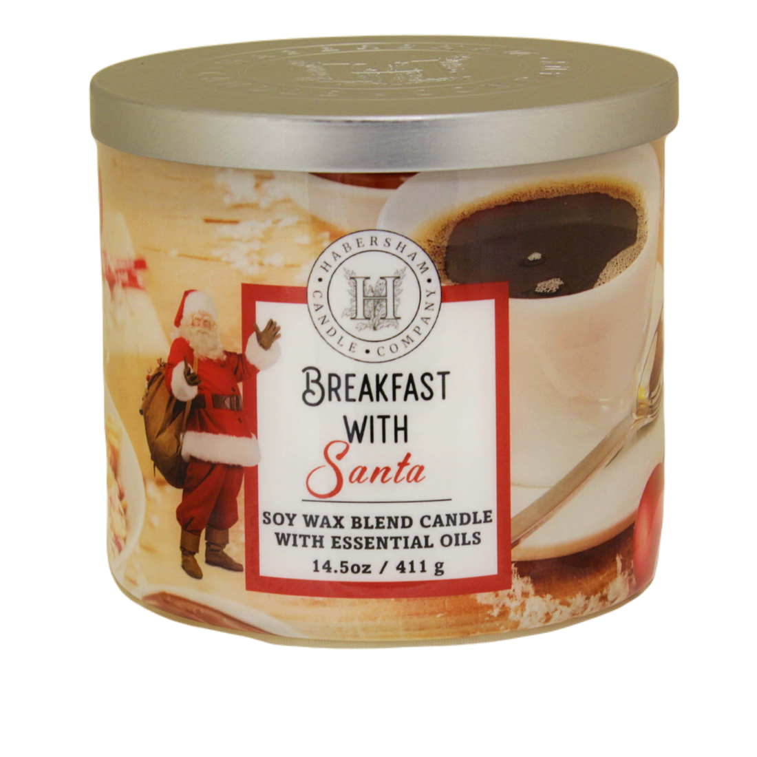 Breakfast with Santa 3 Wick Scented Candle