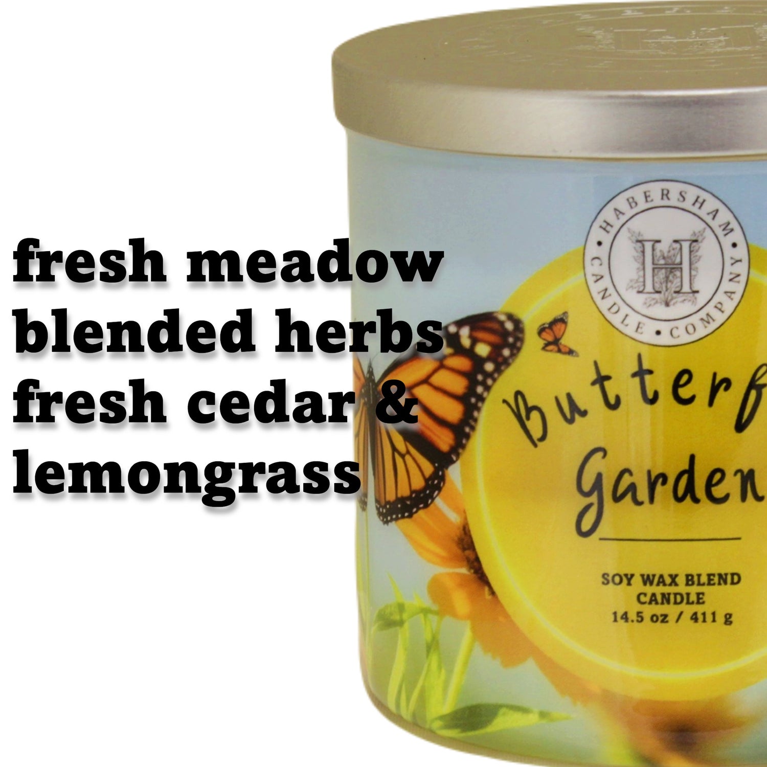 Butterfly Garden 3 Wick Scented Candle