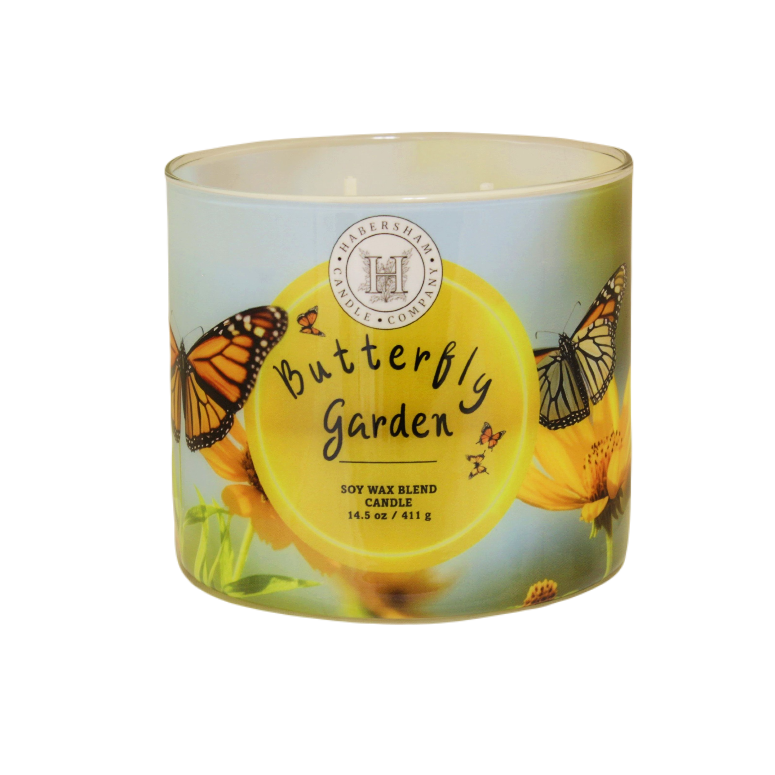 Butterfly Garden 3 Wick Scented Candle