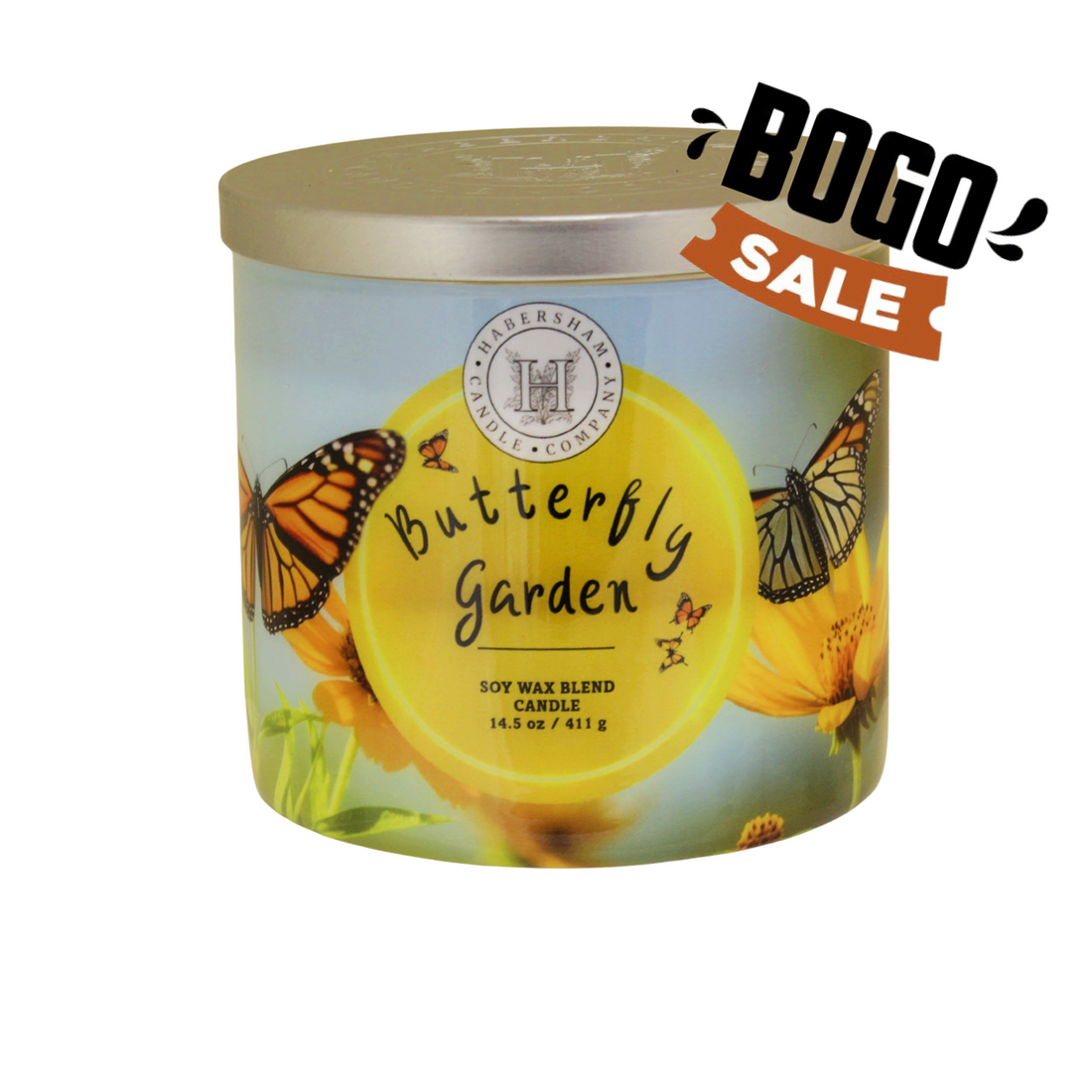 Butterfly Garden 3 Wick Scented Candle