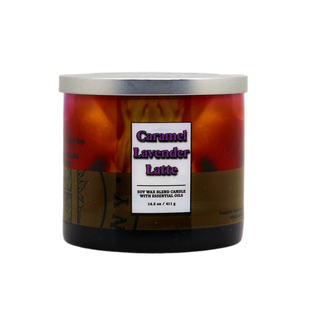 Caramel Lavender Latte 3 Wick Scented Candle