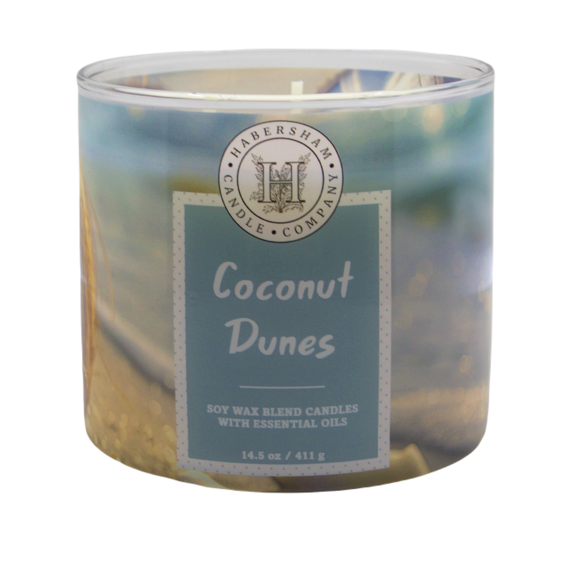 Coconut Dunes 3 Wick Scented Candle