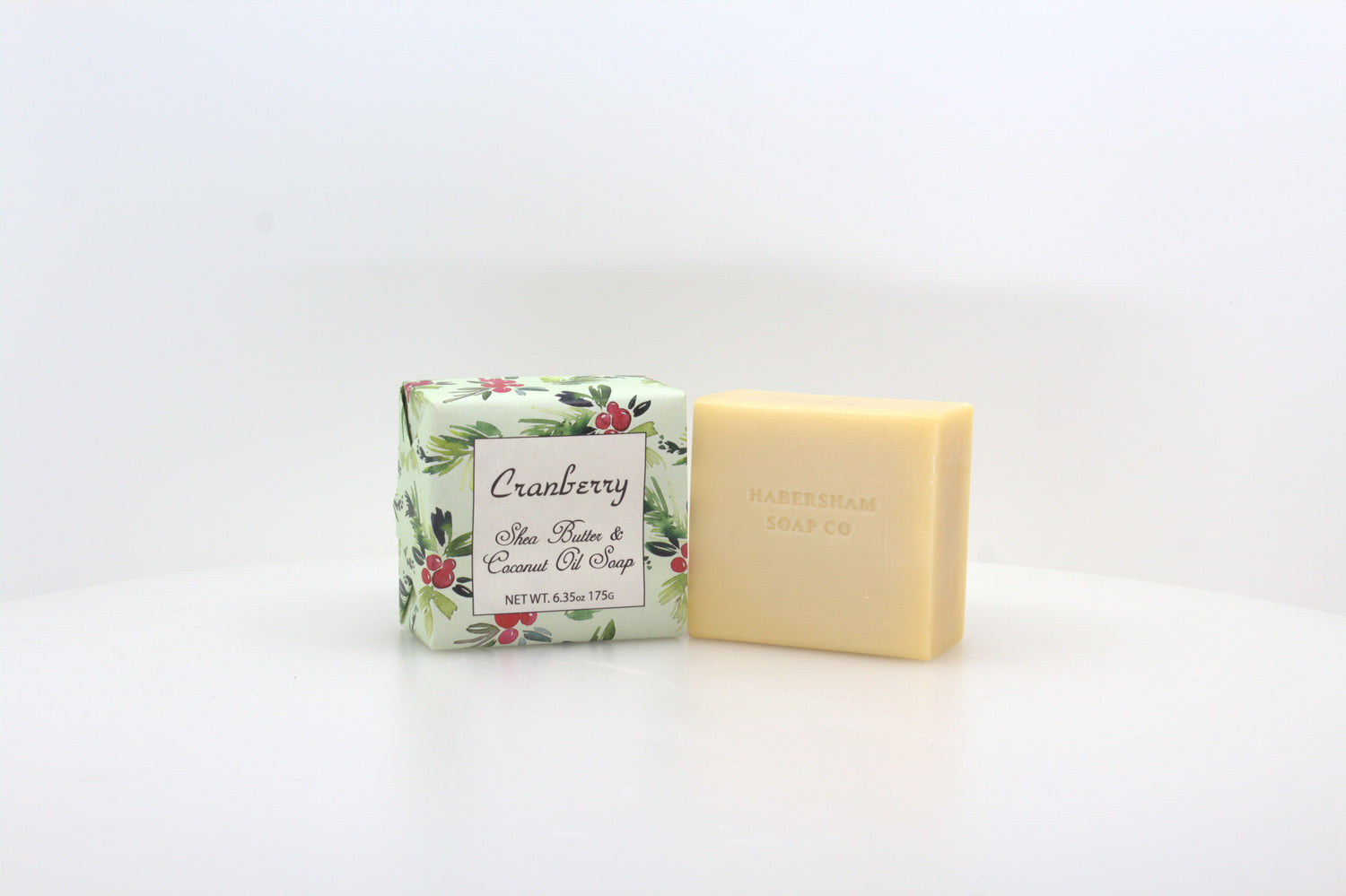 Cranberry Soap with Shea Butter &amp; Coconut Oil - 6.35 oz. - 3 Pack Individually Wrapped Bars