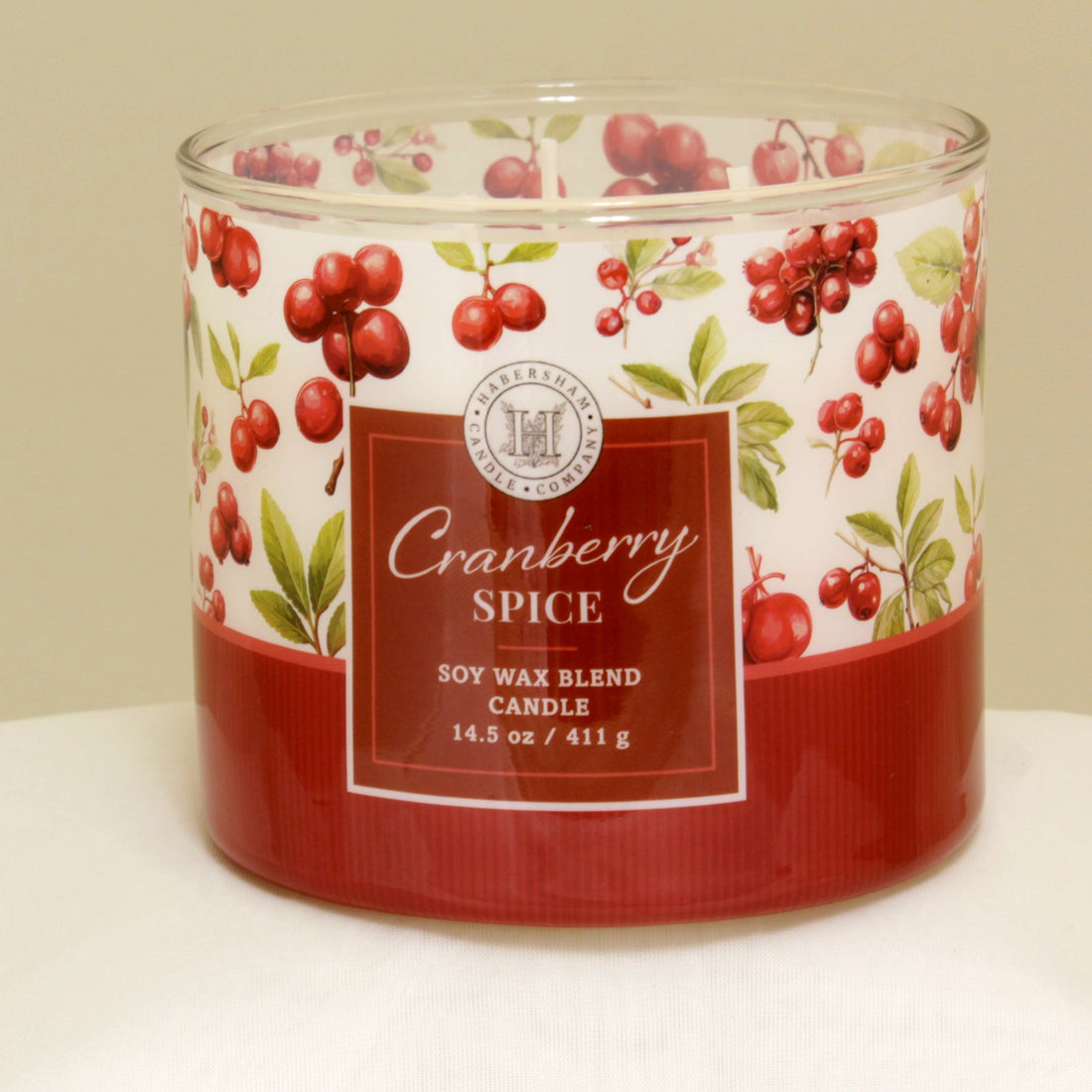 Cranberry Spice 3 Wick Scented Candle