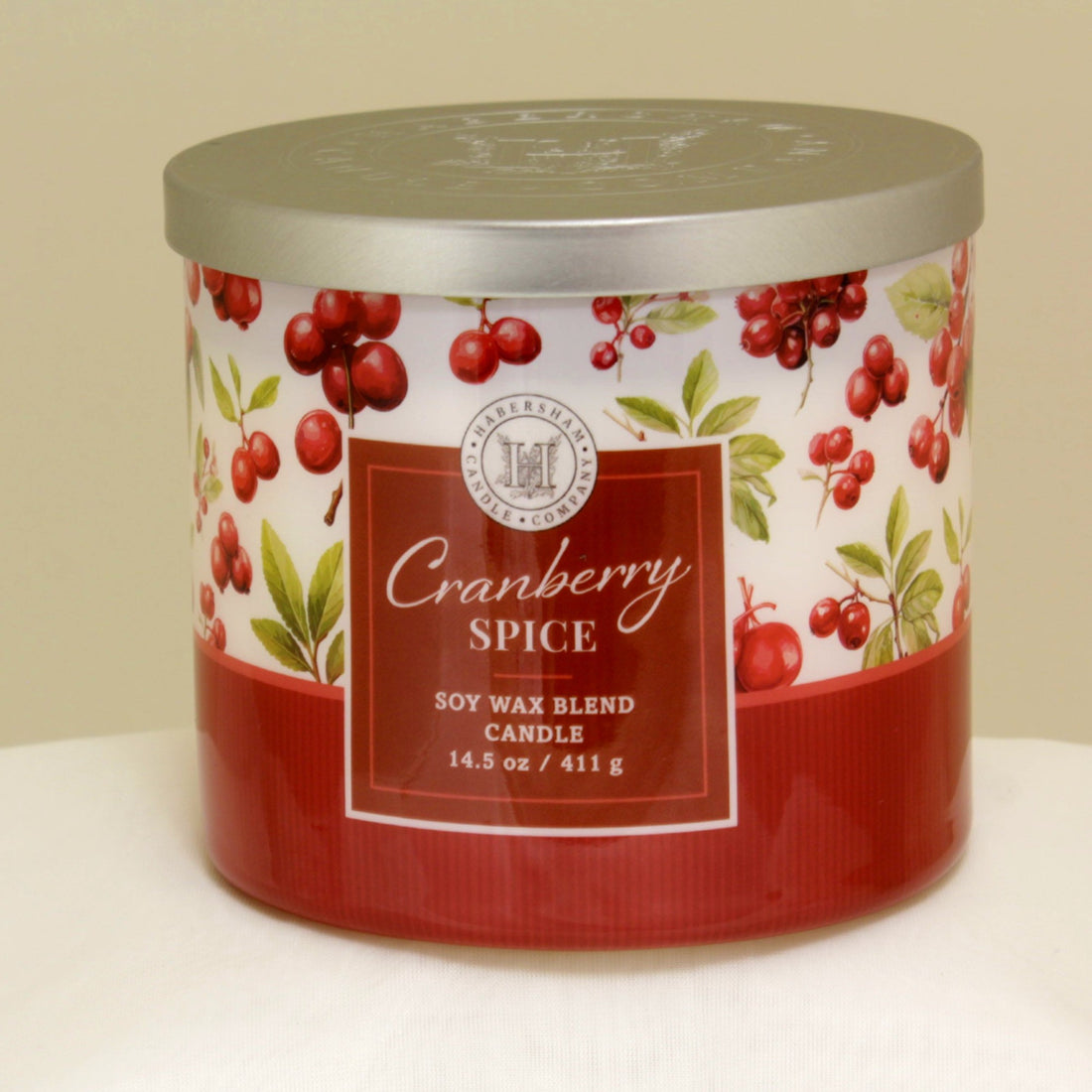 Cranberry Spice 3 Wick Scented Candle