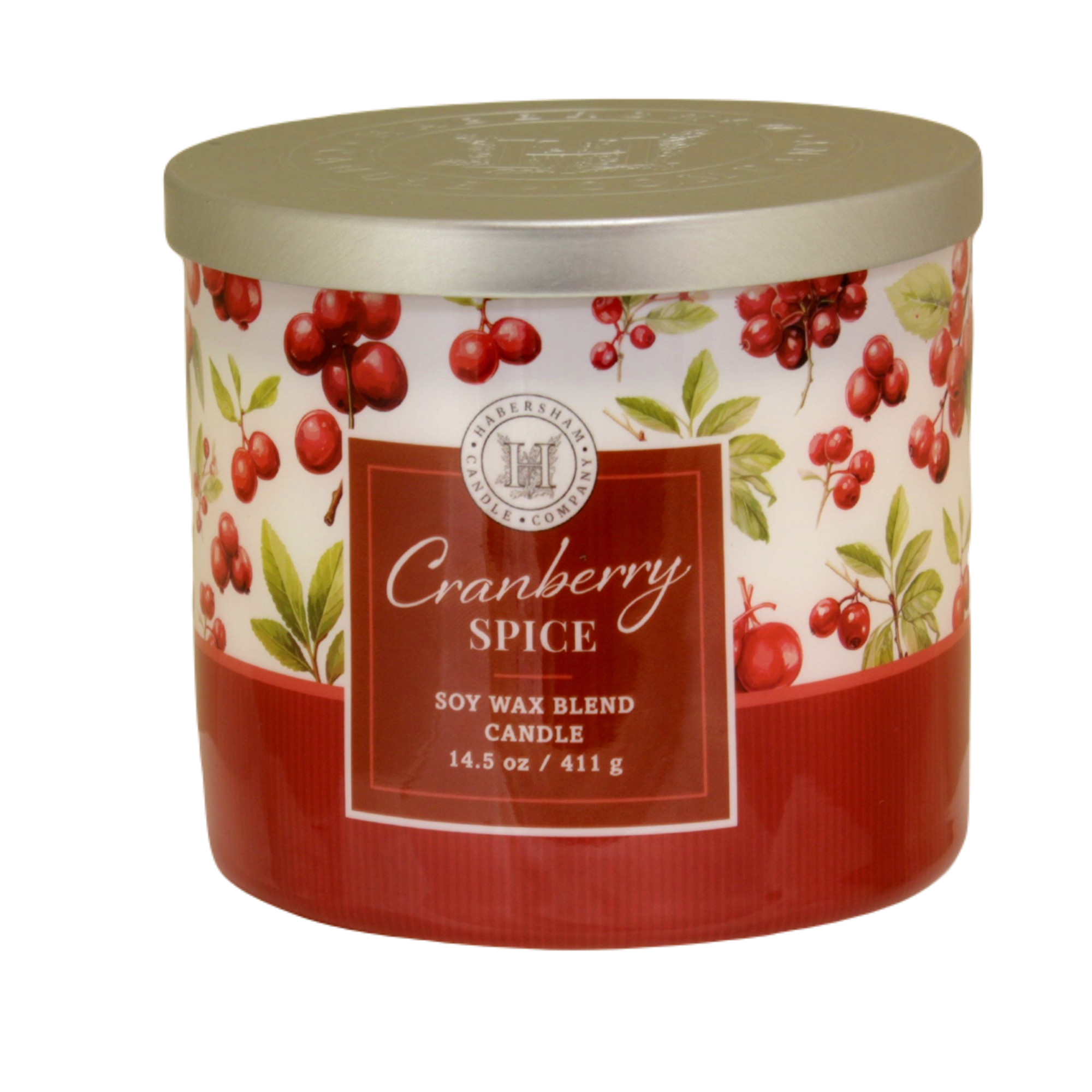 Cranberry Spice 3 Wick Scented Candle