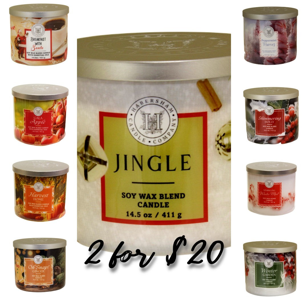 Off-Season Candles: 2 for $20