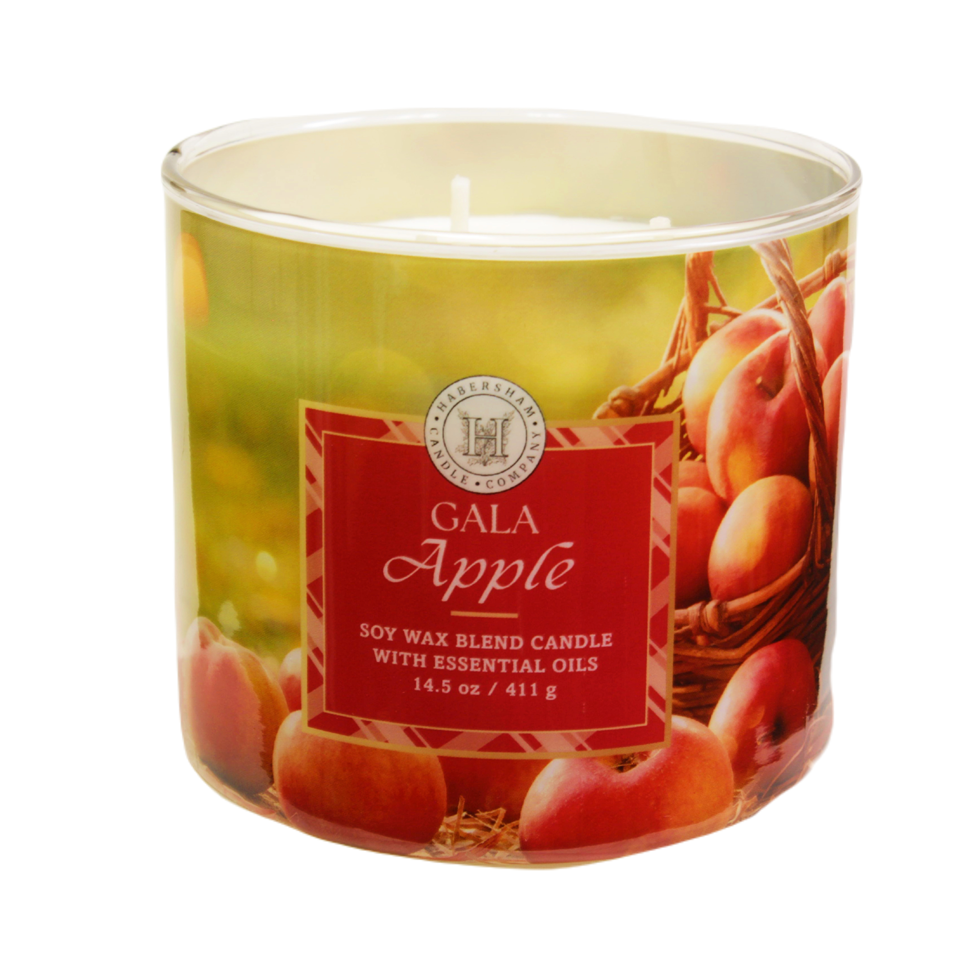 Gala Apple 3 Wick Scented Candle