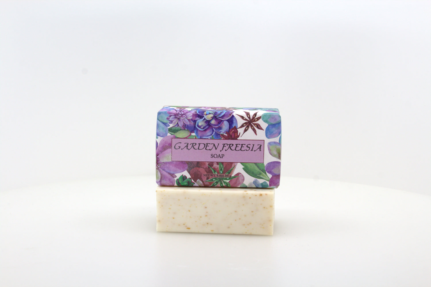 Garden Freesia Soap with Shea Butter &amp; Cocoa Butter - 6.4 oz. -  3 Pack Individually Wrapped Bars