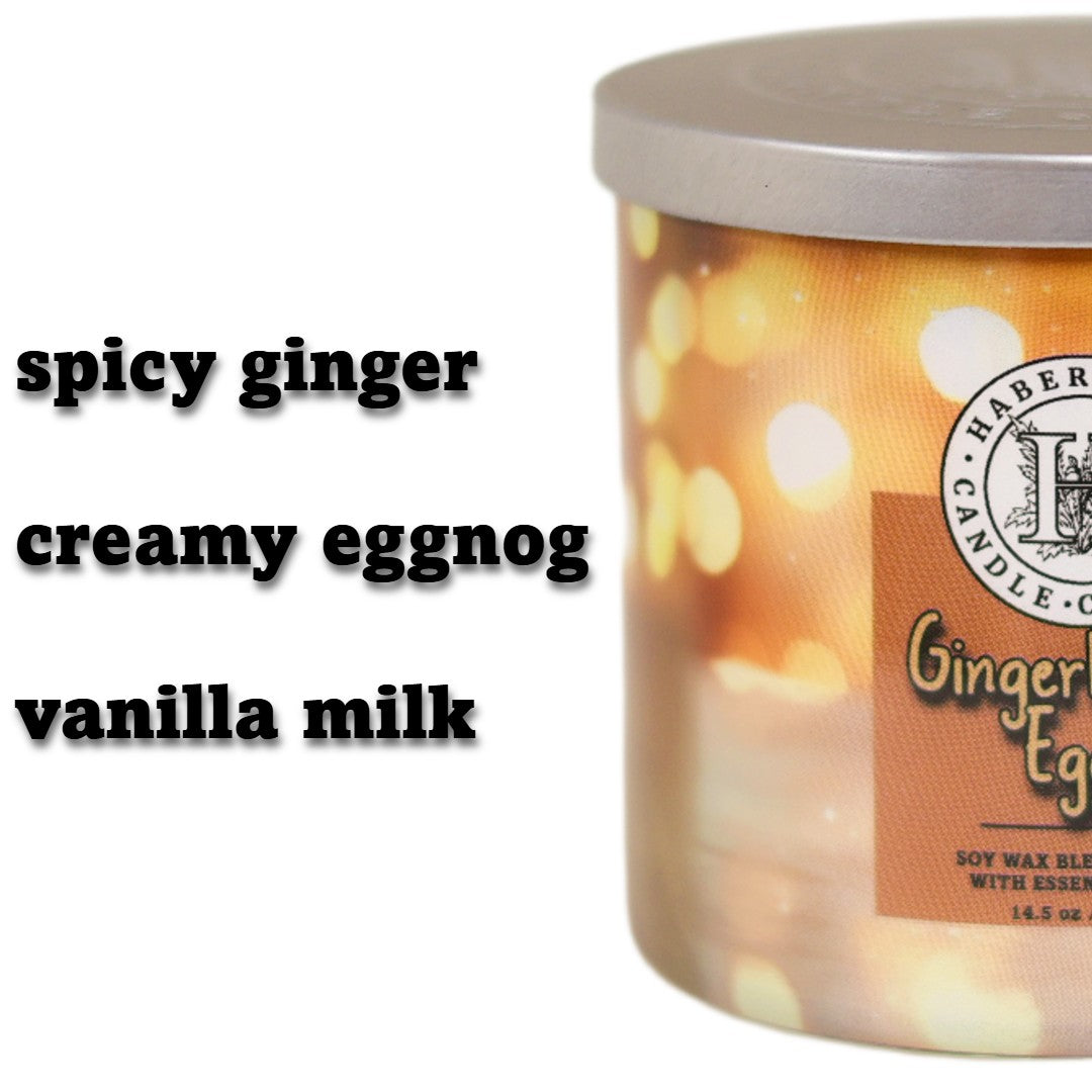 Gingerbread Eggnog 3 Wick Scented Candle