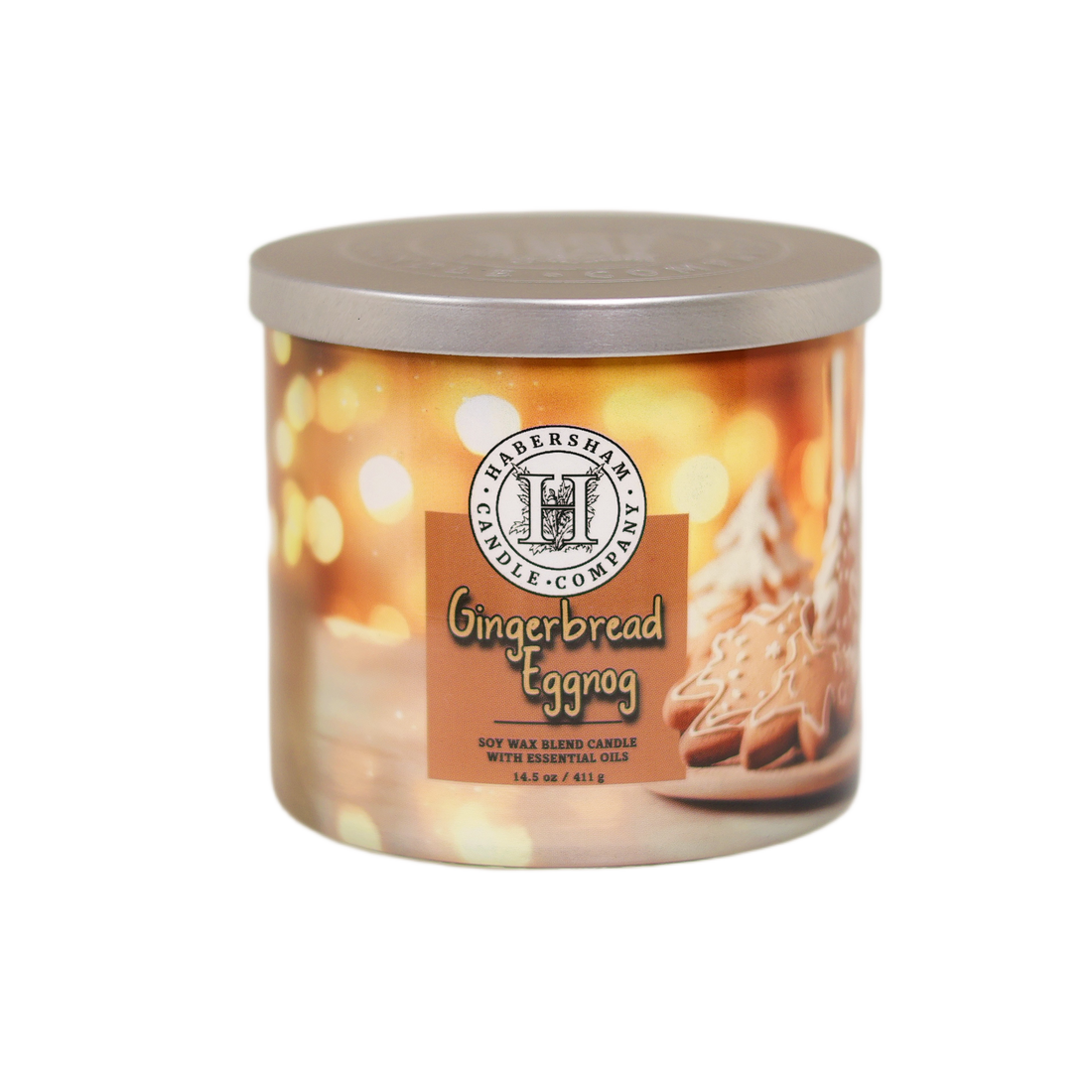 Gingerbread Eggnog 3 Wick Scented Candle